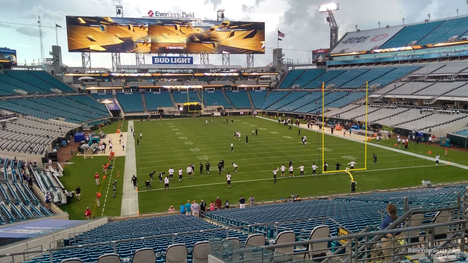 section 225, row f seat view  - everbank stadium