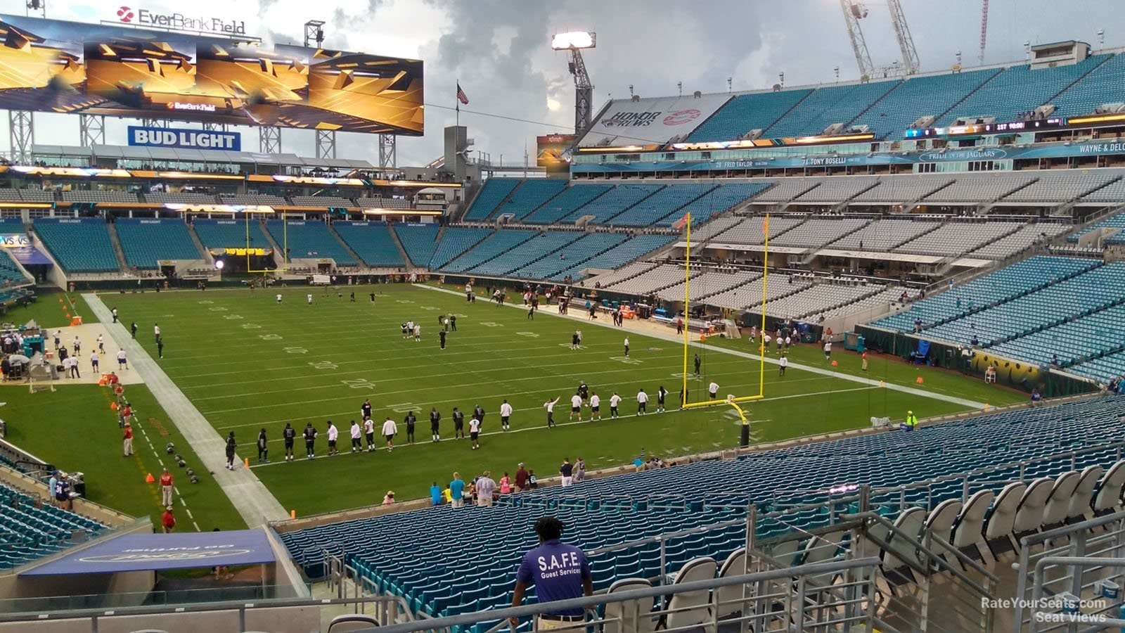 section 226, row f seat view  - tiaa bank field