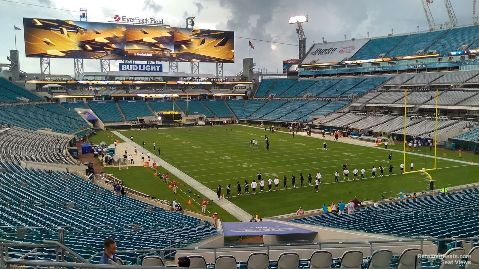 section 227, row f seat view  - tiaa bank field