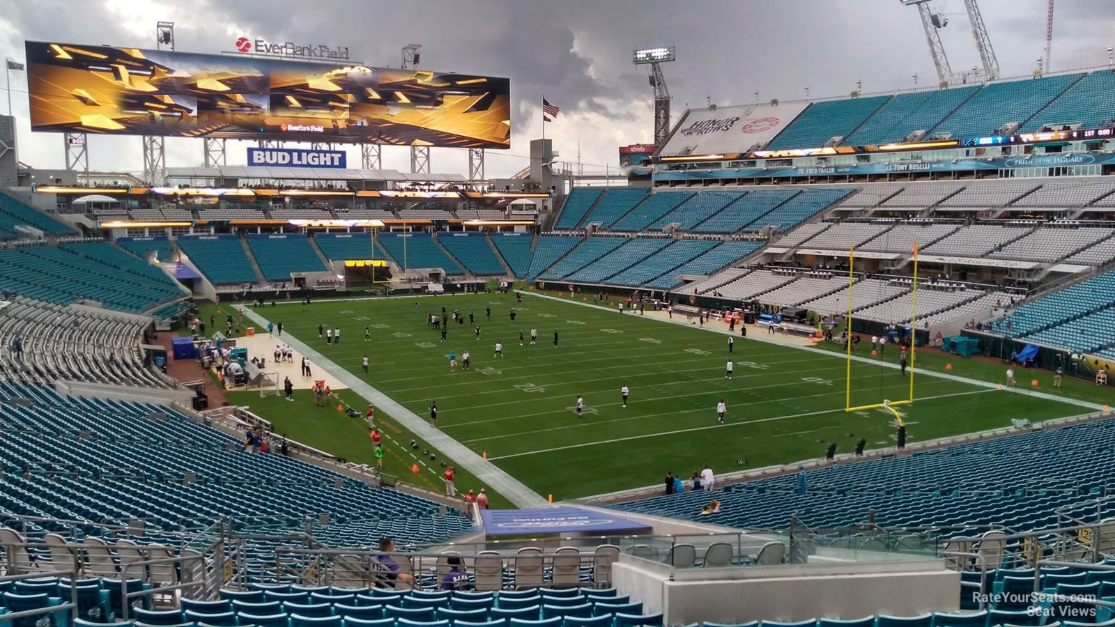 section 227, row q seat view  - everbank stadium