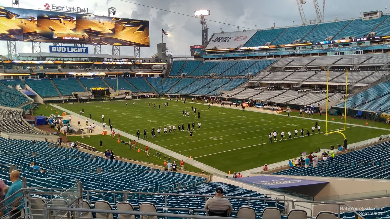 section 228, row f seat view  - tiaa bank field