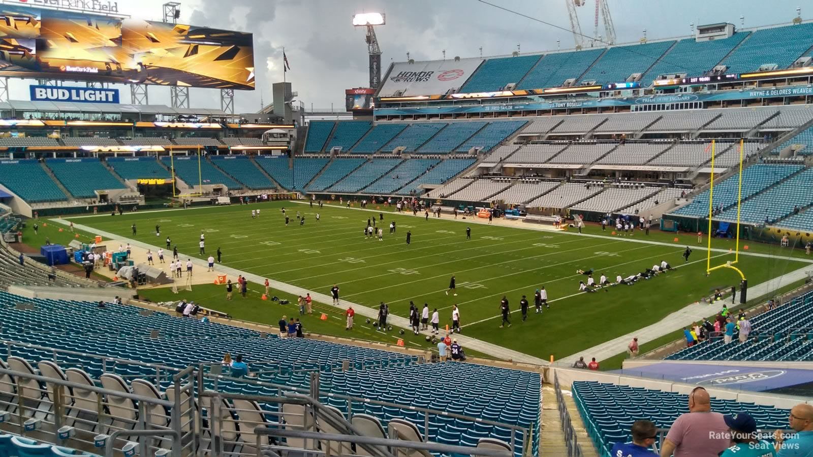 section 229, row f seat view  - everbank stadium