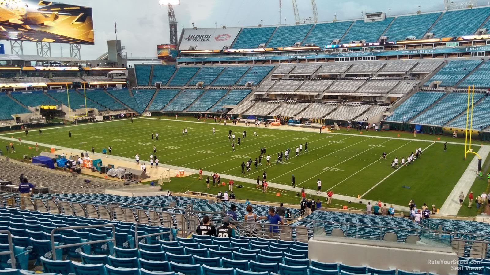 section 231, row q seat view  - tiaa bank field