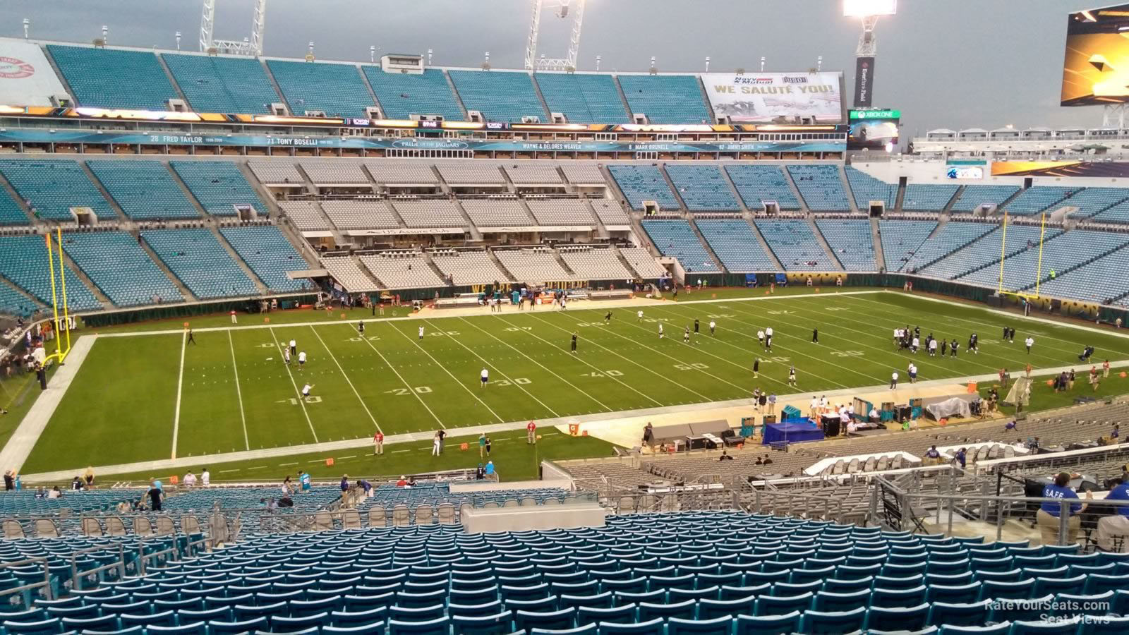 section 240, row cc seat view  - tiaa bank field