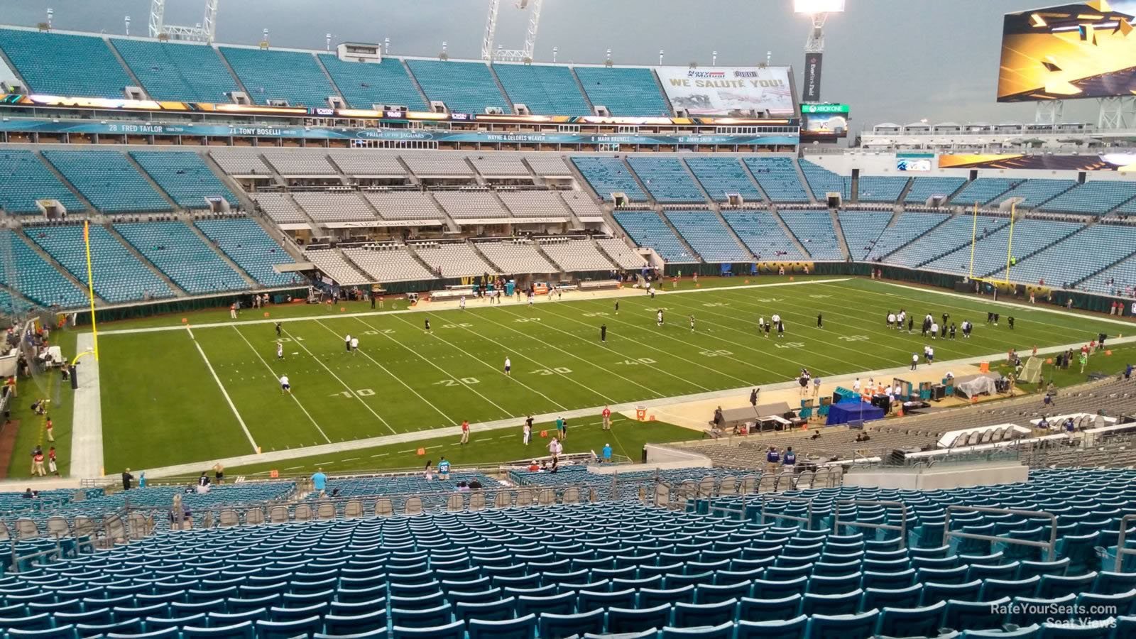 section 241, row cc seat view  - tiaa bank field