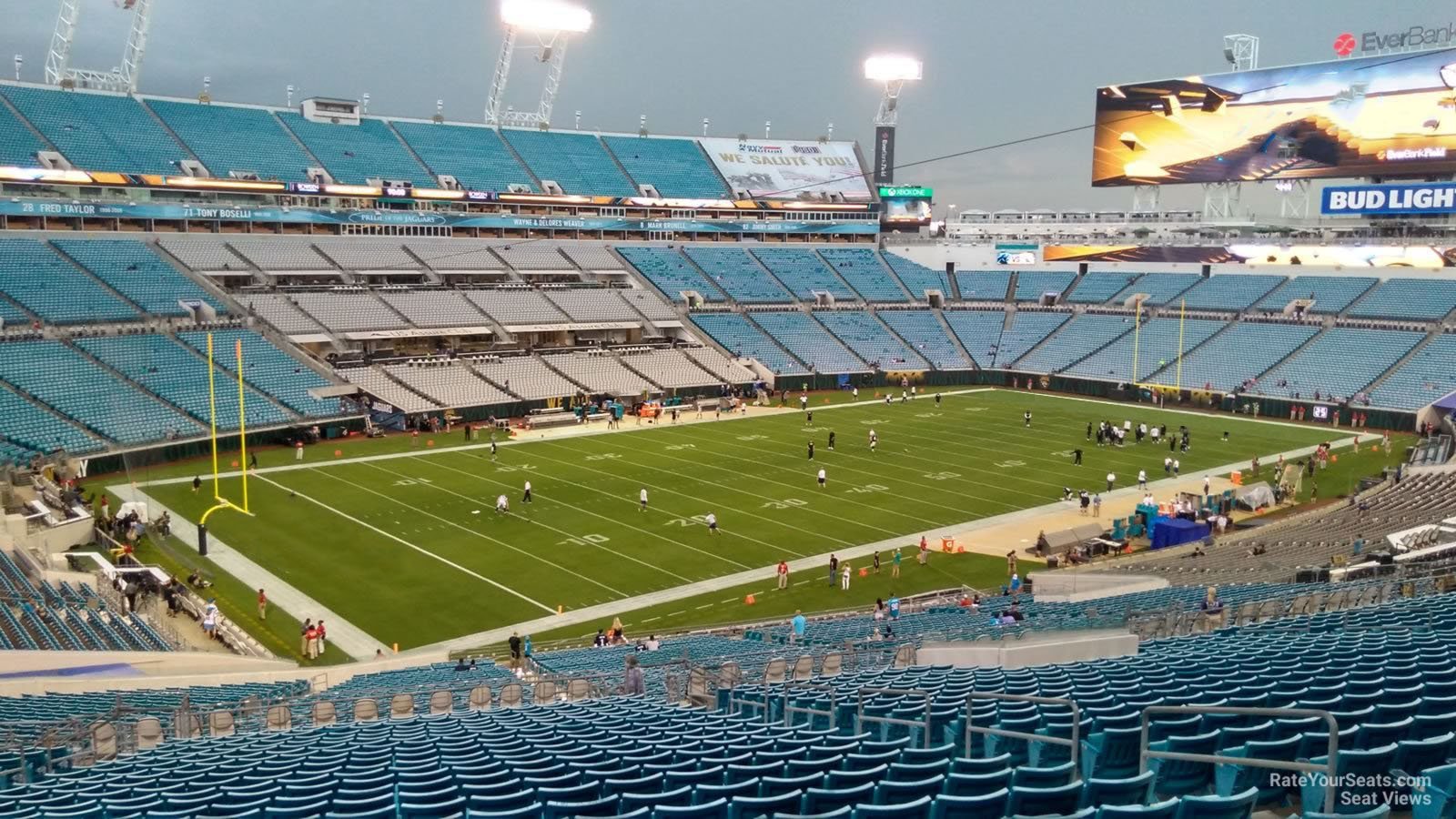 section 243, row cc seat view  - everbank stadium