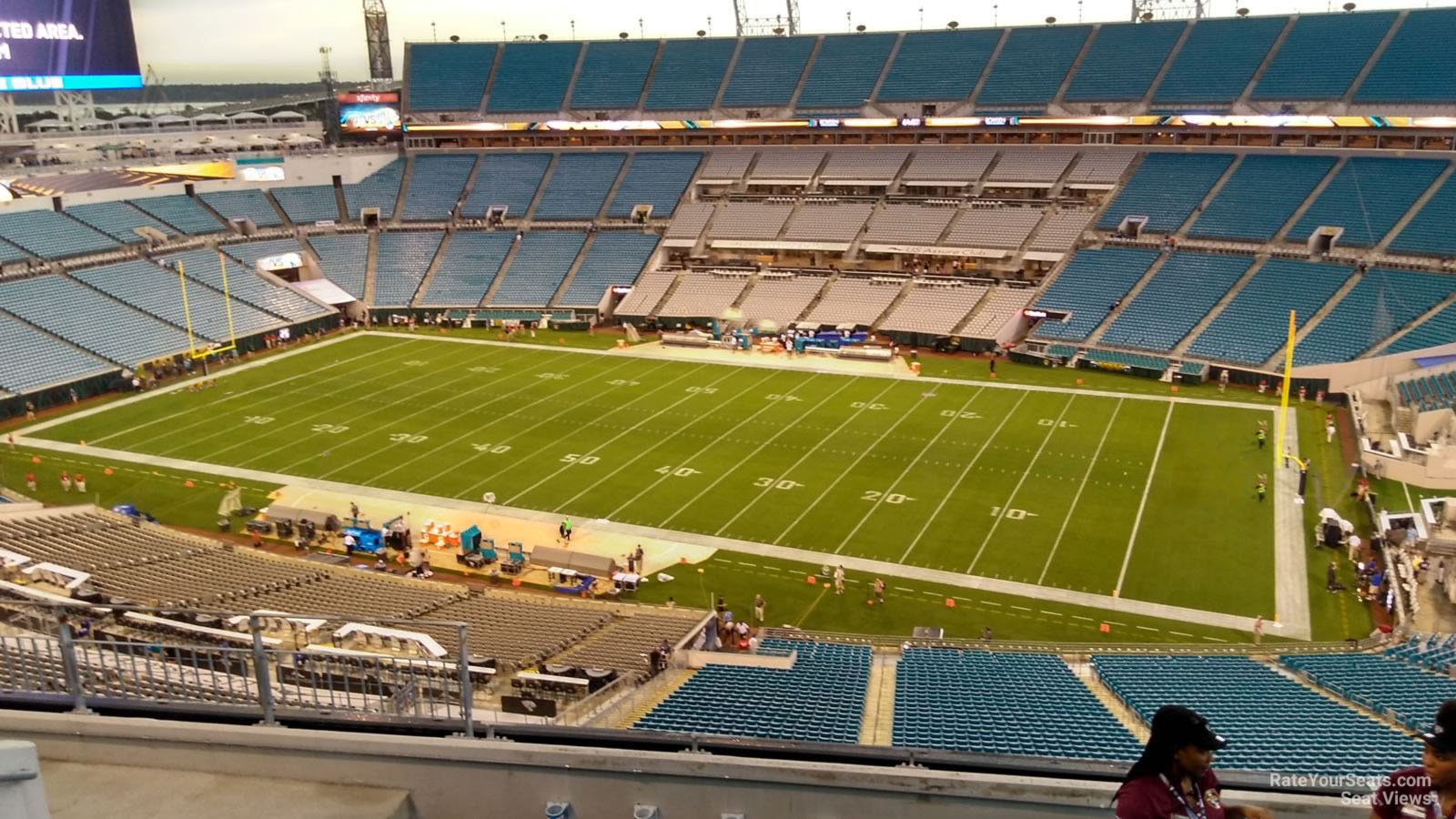 section 405, row h seat view  - everbank stadium