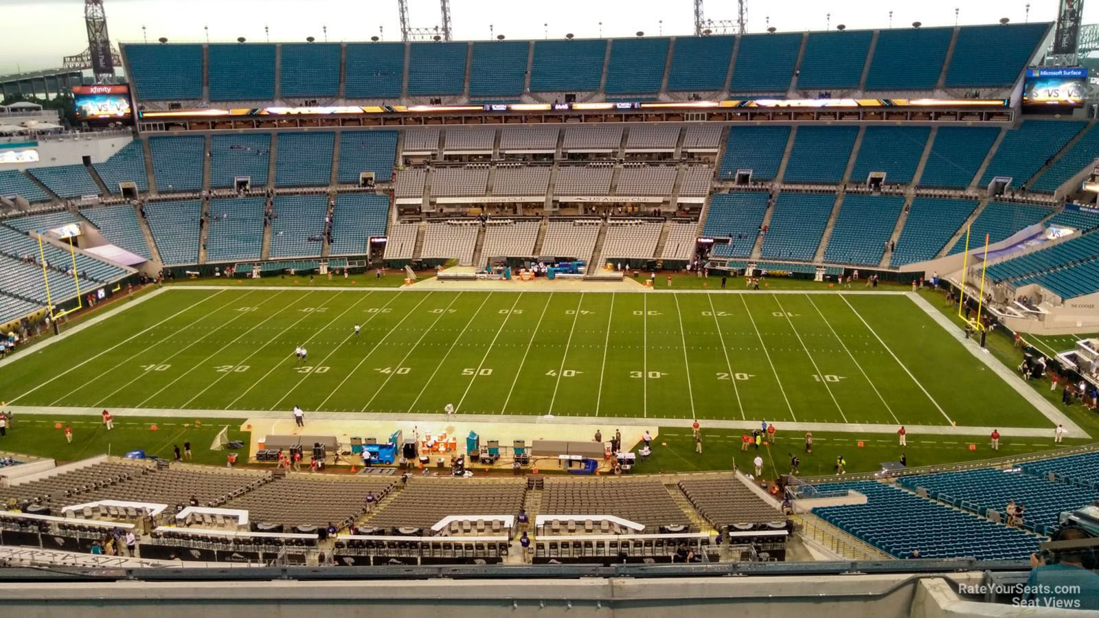section 409, row h seat view  - tiaa bank field