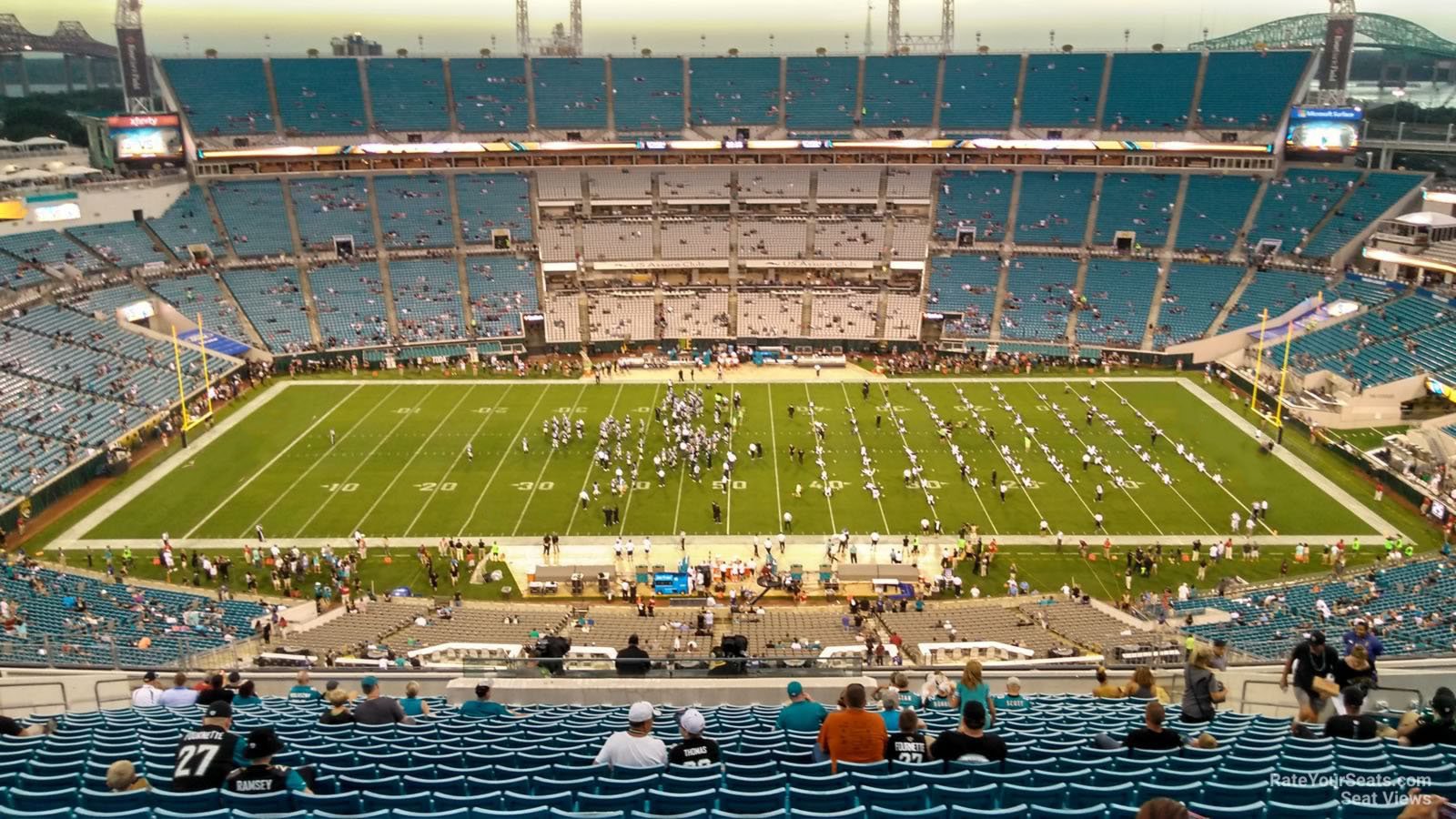 section 410, row bb seat view  - tiaa bank field