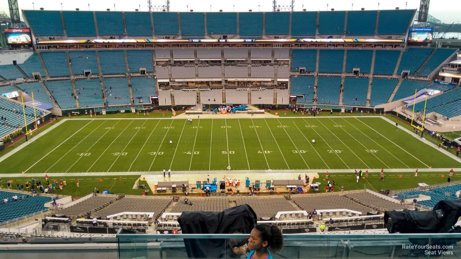 section 410, row h seat view  - tiaa bank field