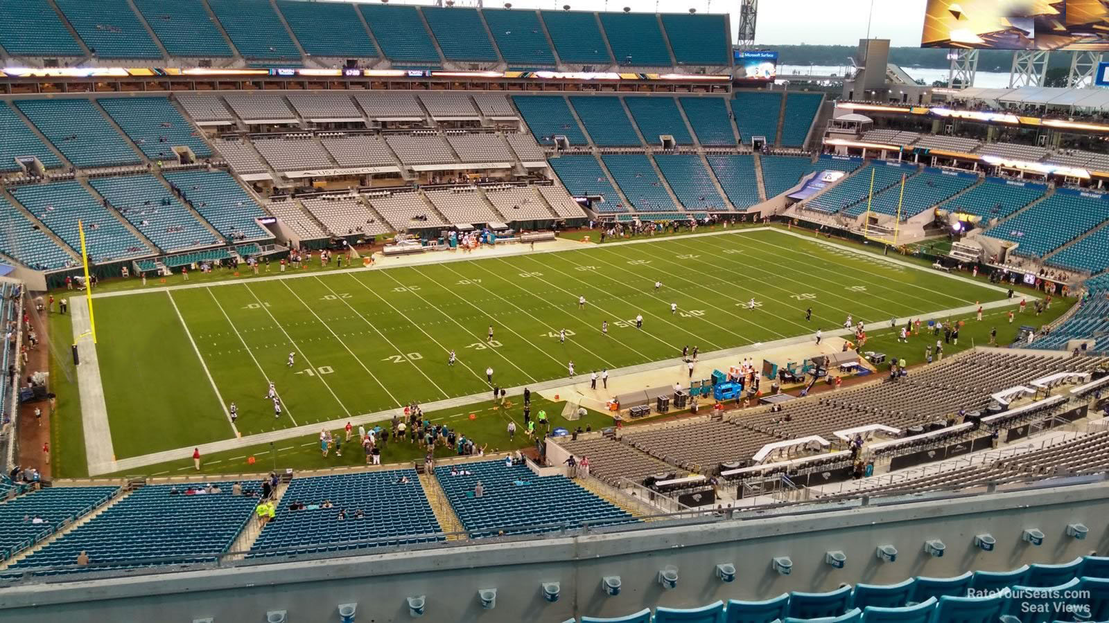 section 414, row h seat view  - everbank stadium