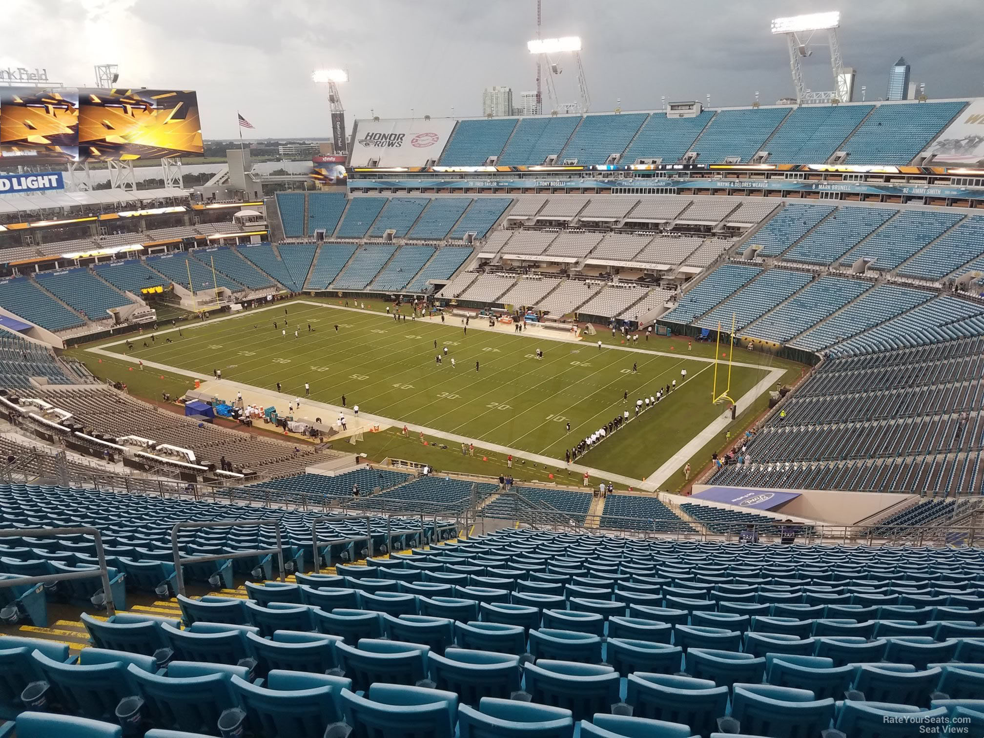 section 431, row cc seat view  - everbank stadium
