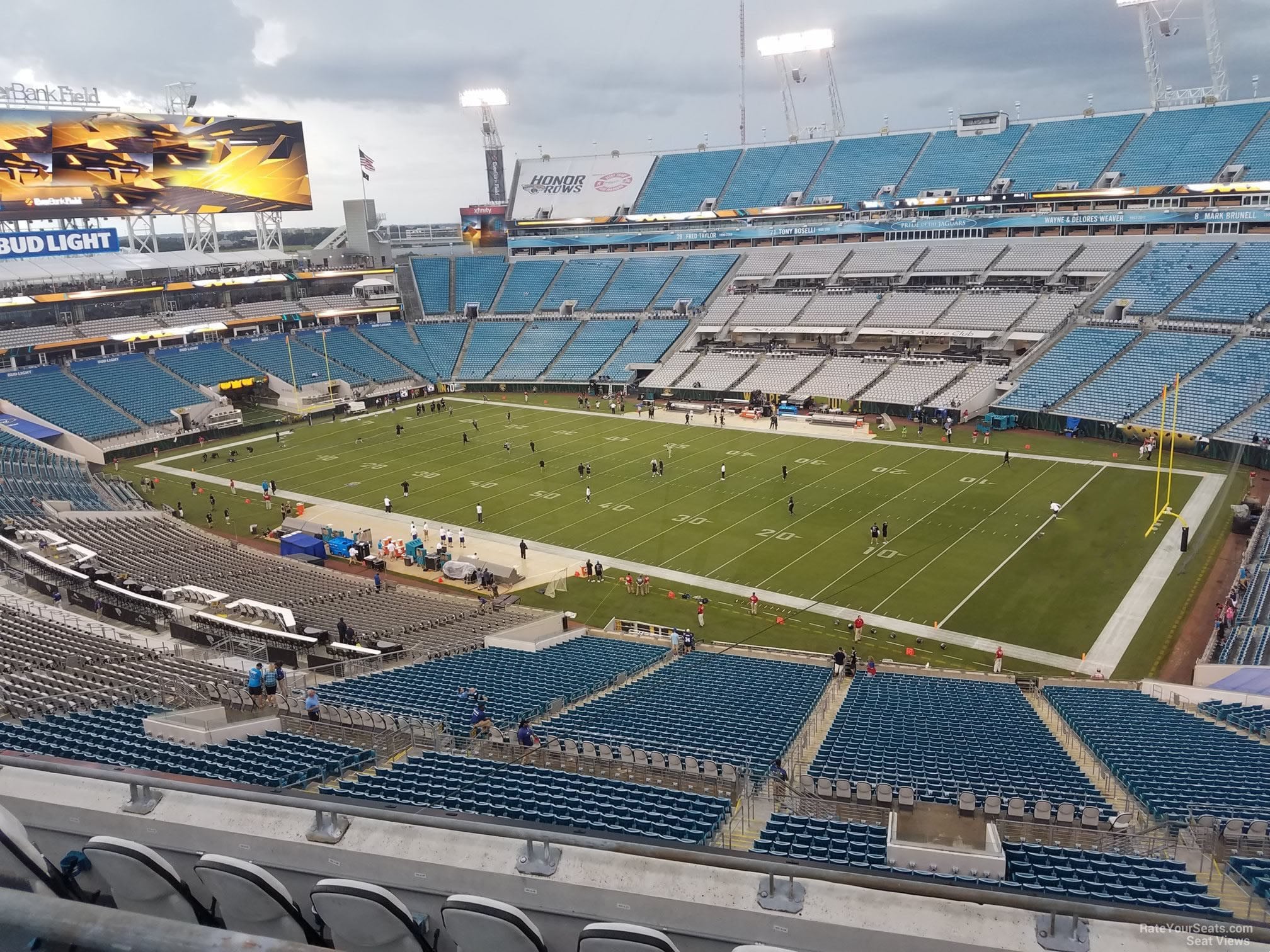 section 431, row f seat view  - everbank stadium