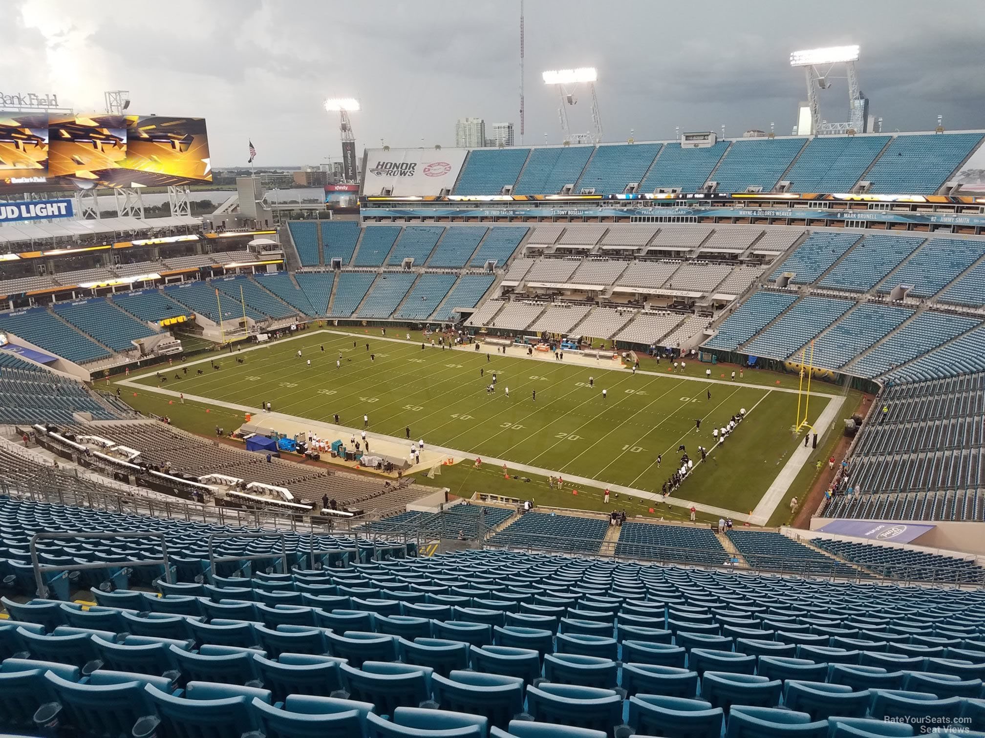 section 432, row cc seat view  - tiaa bank field