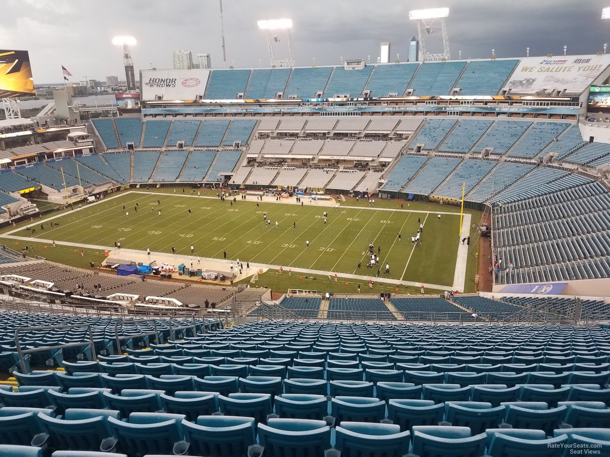 section 433, row cc seat view  - everbank stadium