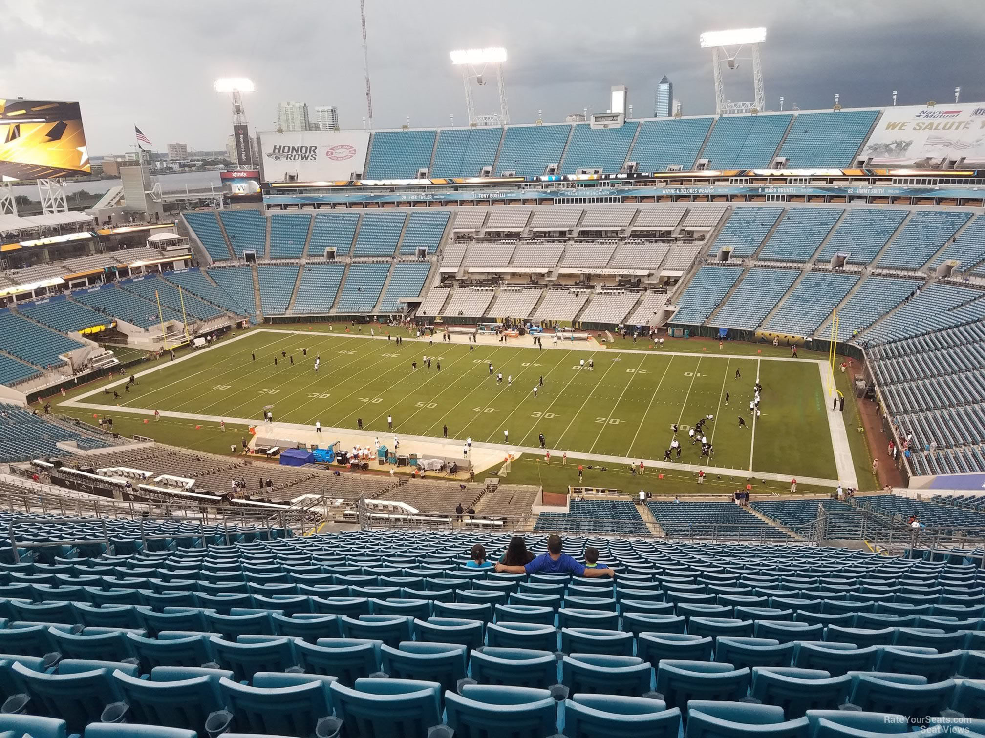 section 434, row cc seat view  - tiaa bank field