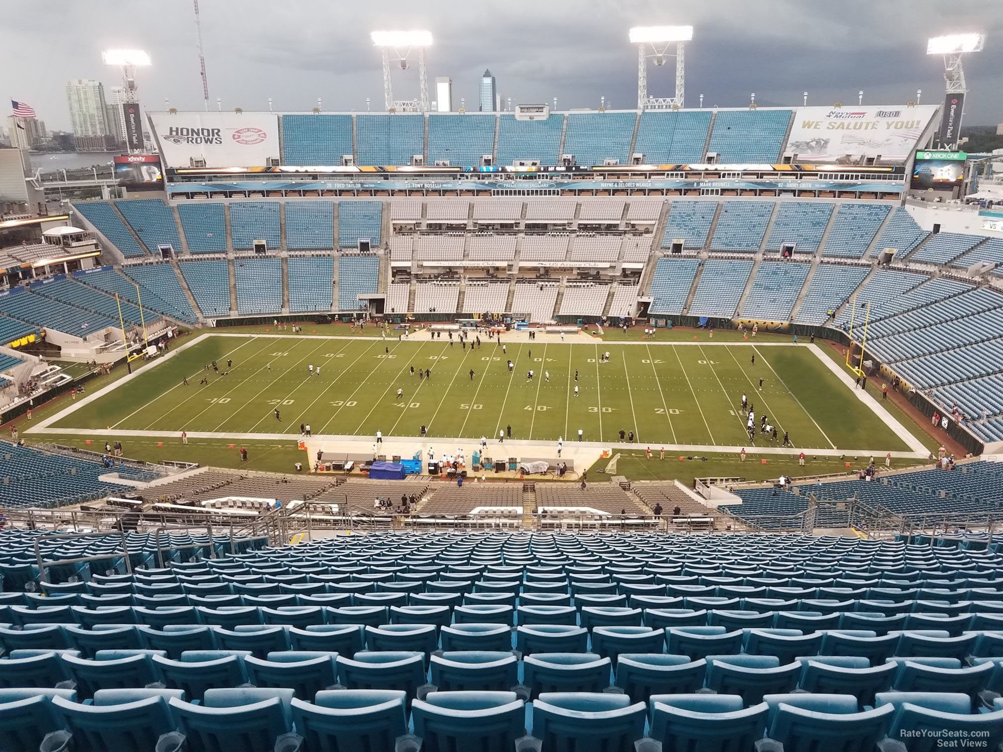section 436, row cc seat view  - everbank stadium