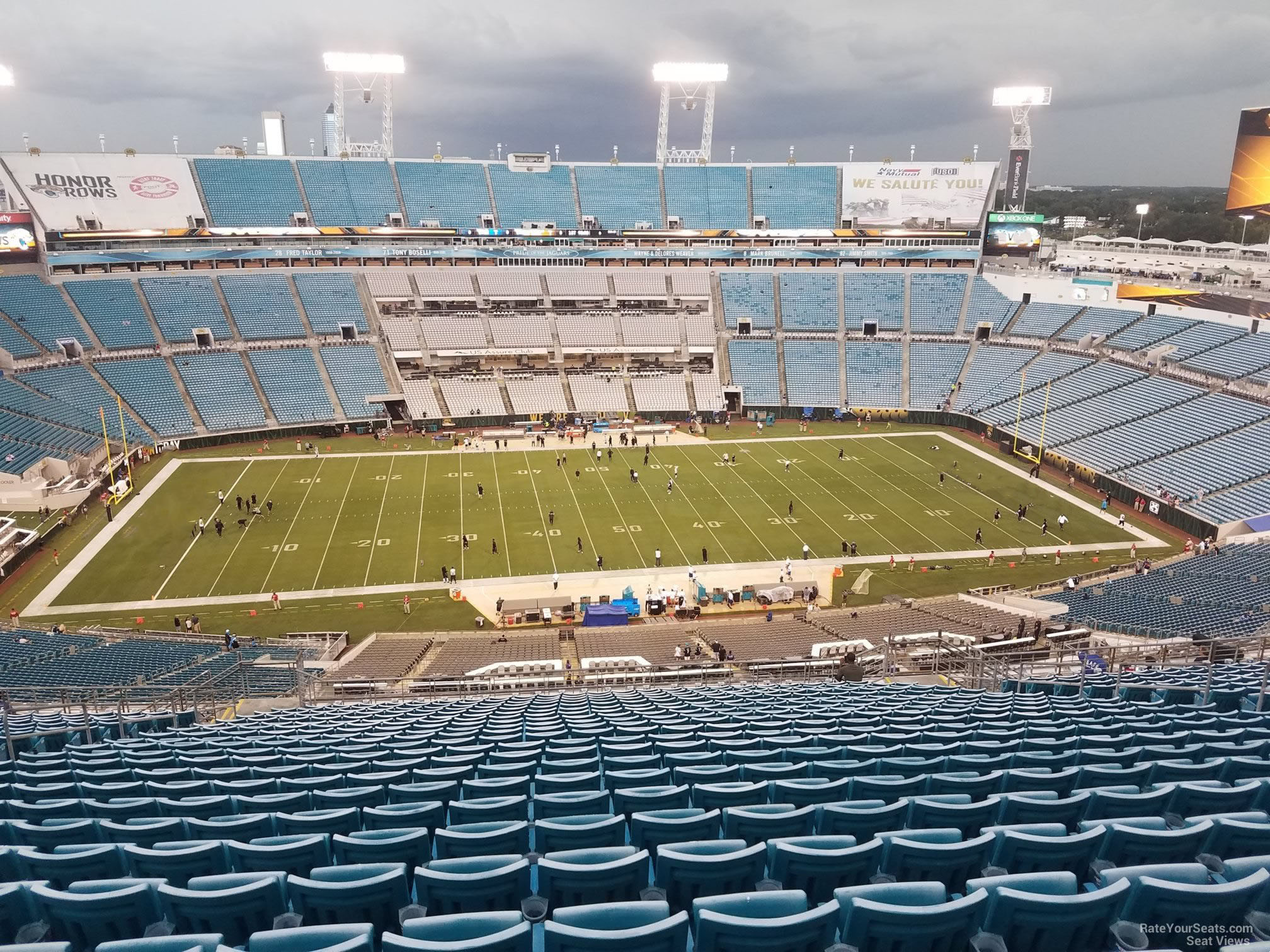 section 438, row cc seat view  - tiaa bank field