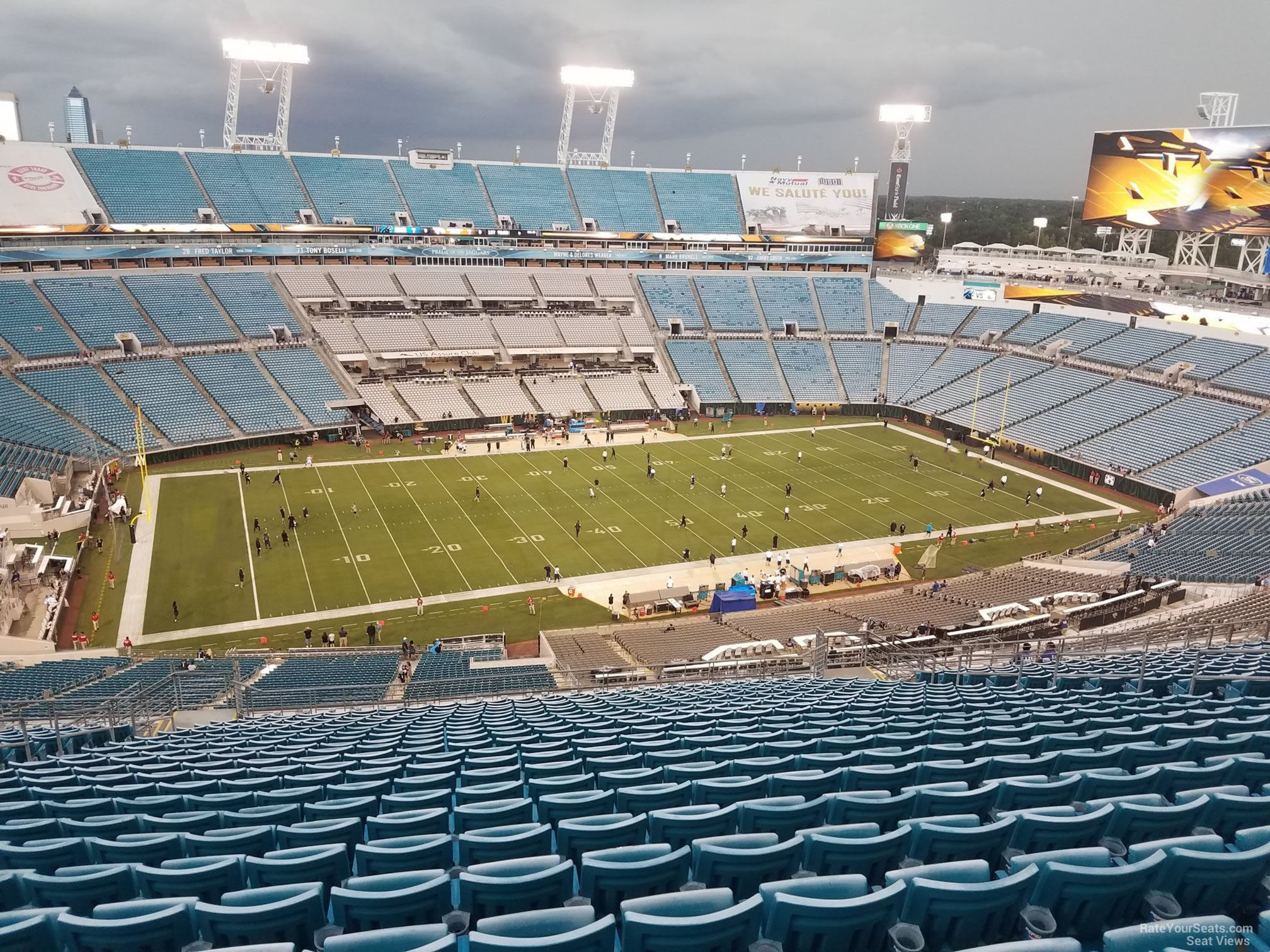 section 440, row cc seat view  - everbank stadium