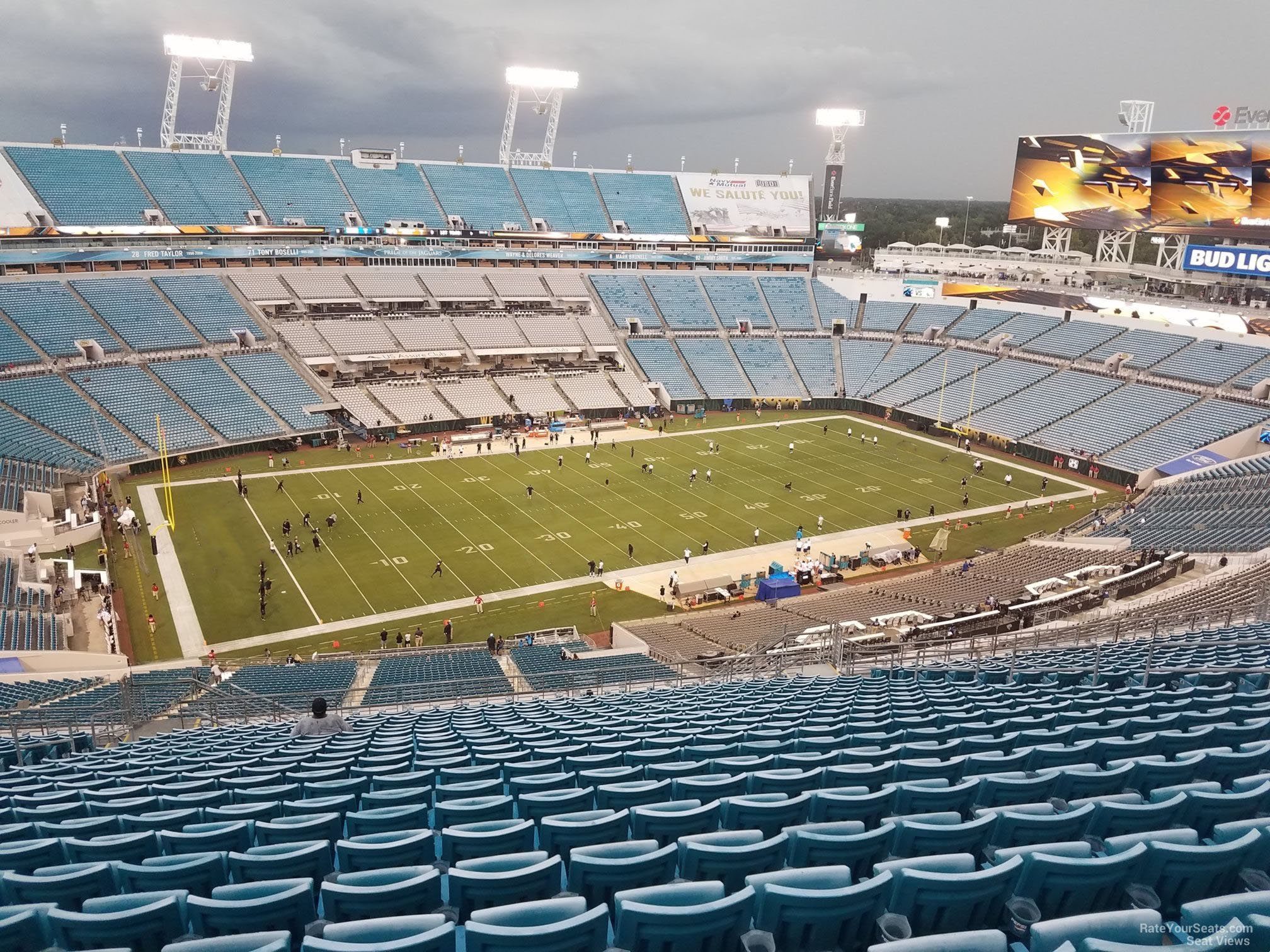 section 441, row cc seat view  - tiaa bank field