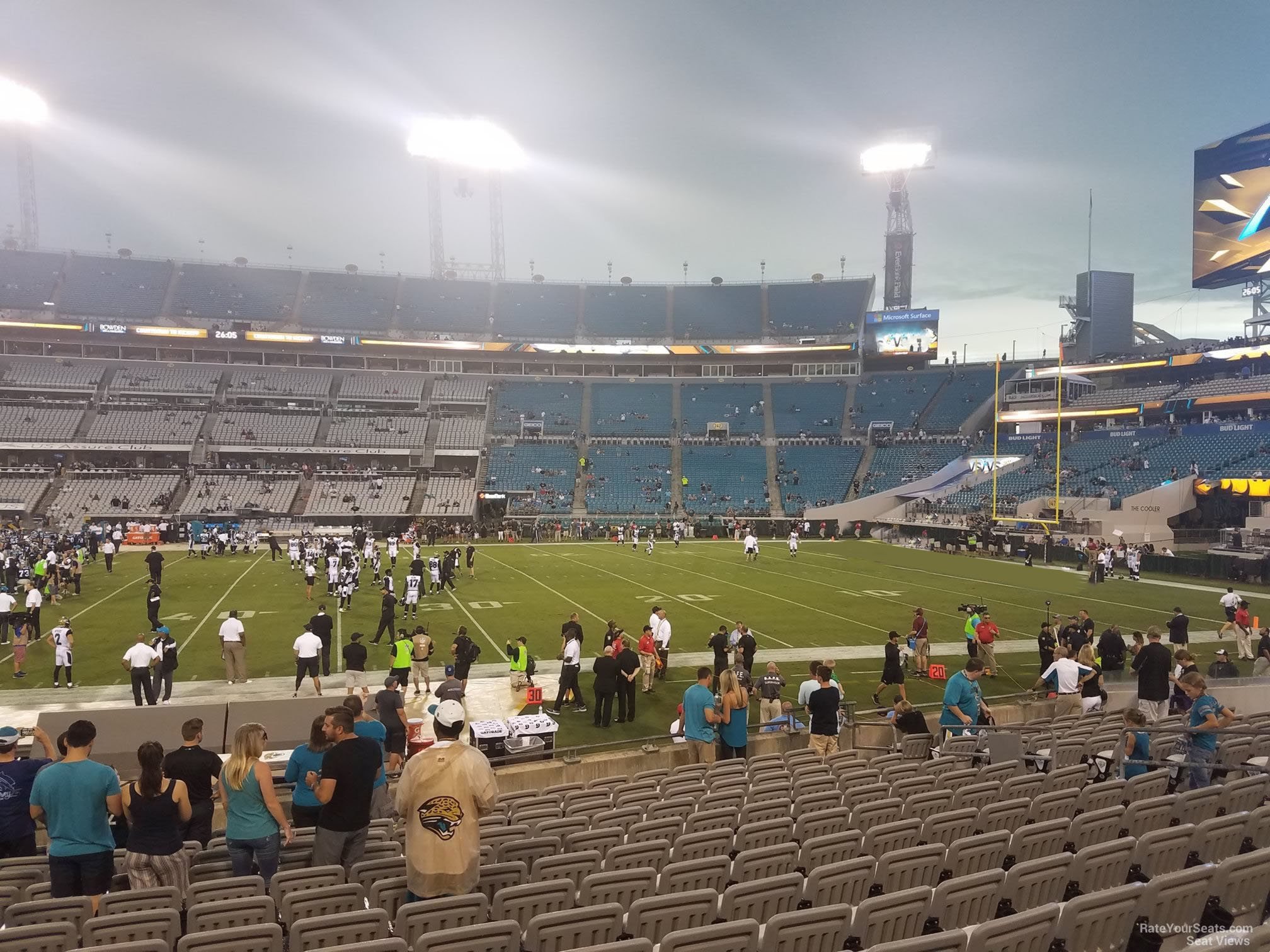 club 07 seat view  - everbank stadium