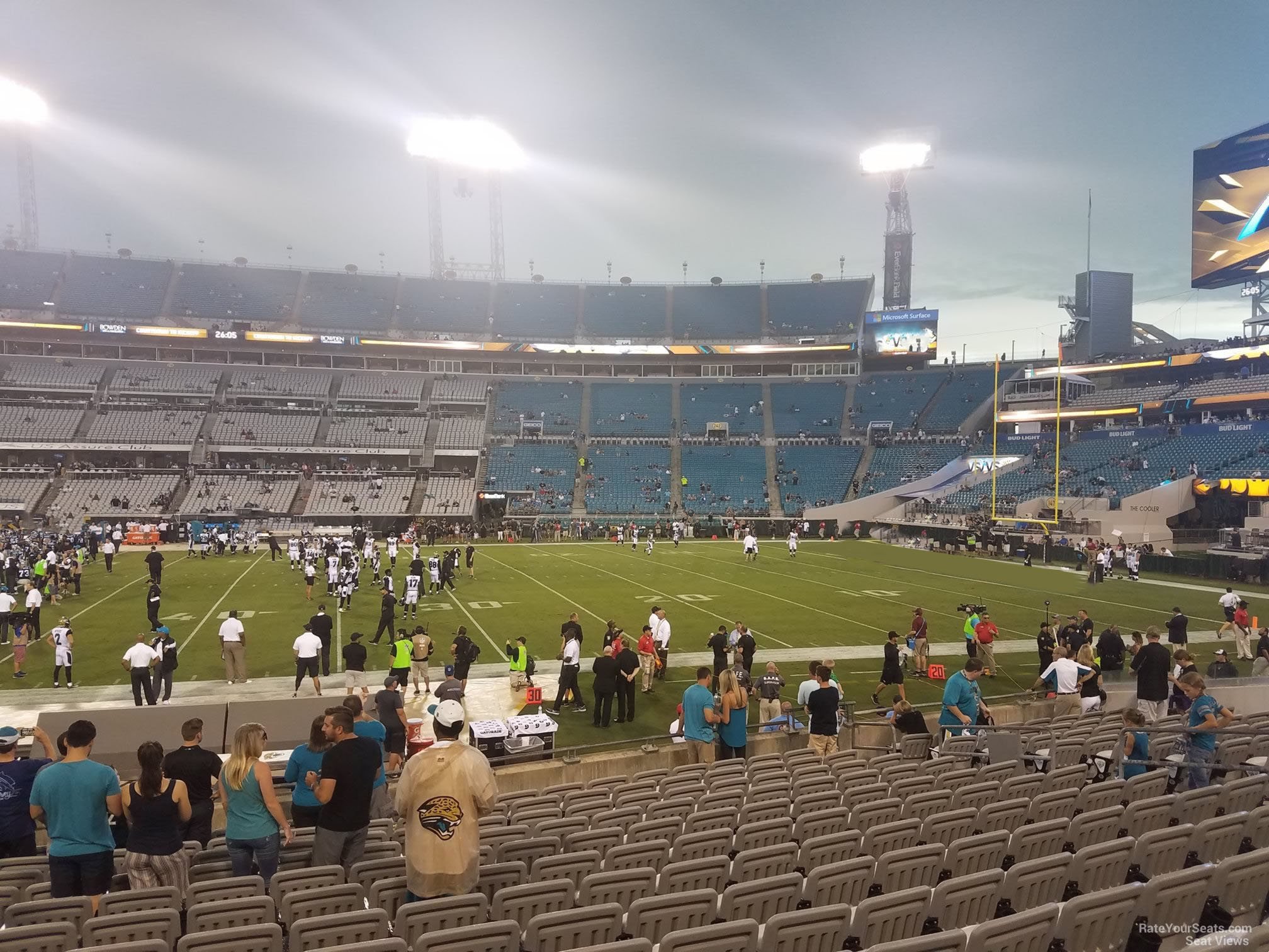 club 07 seat view  - tiaa bank field