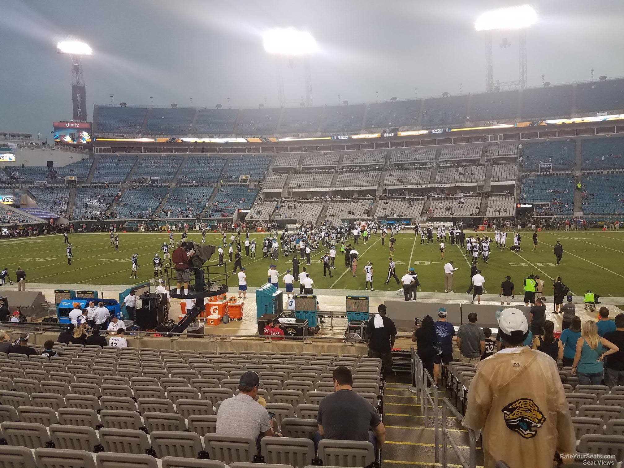 club 09 seat view  - tiaa bank field