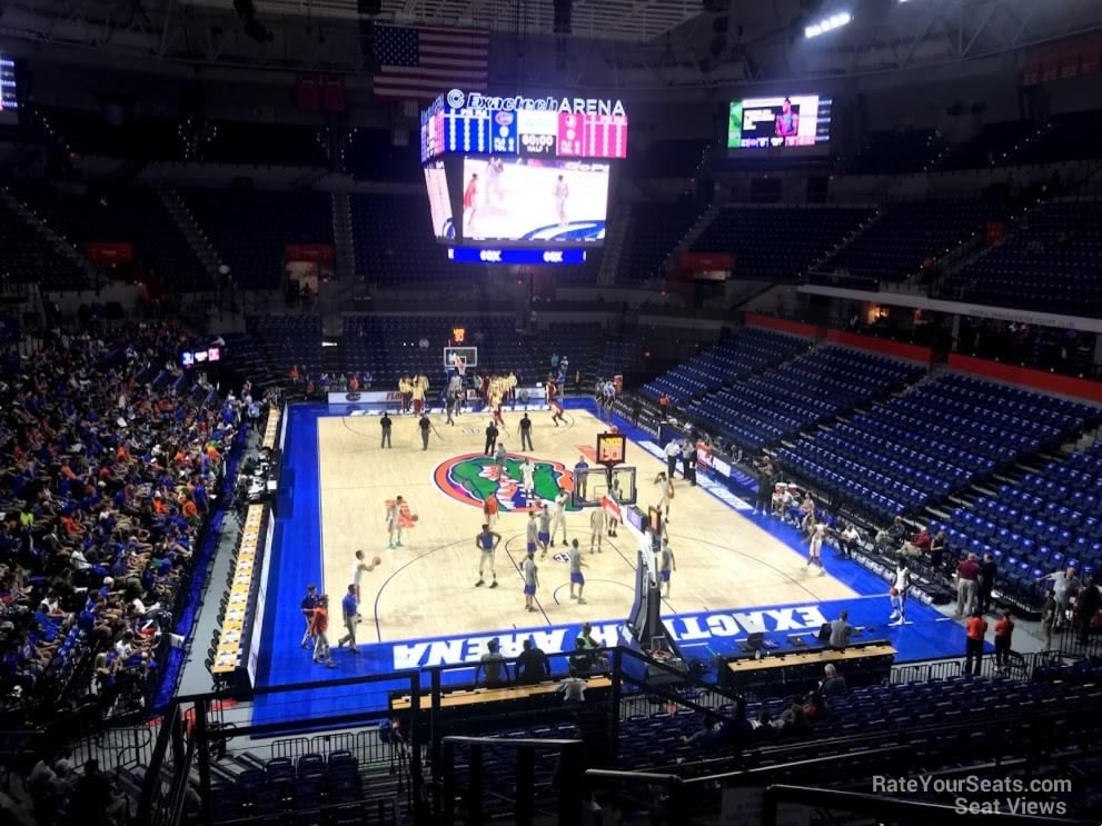 section 105 seat view  - exactech arena (o