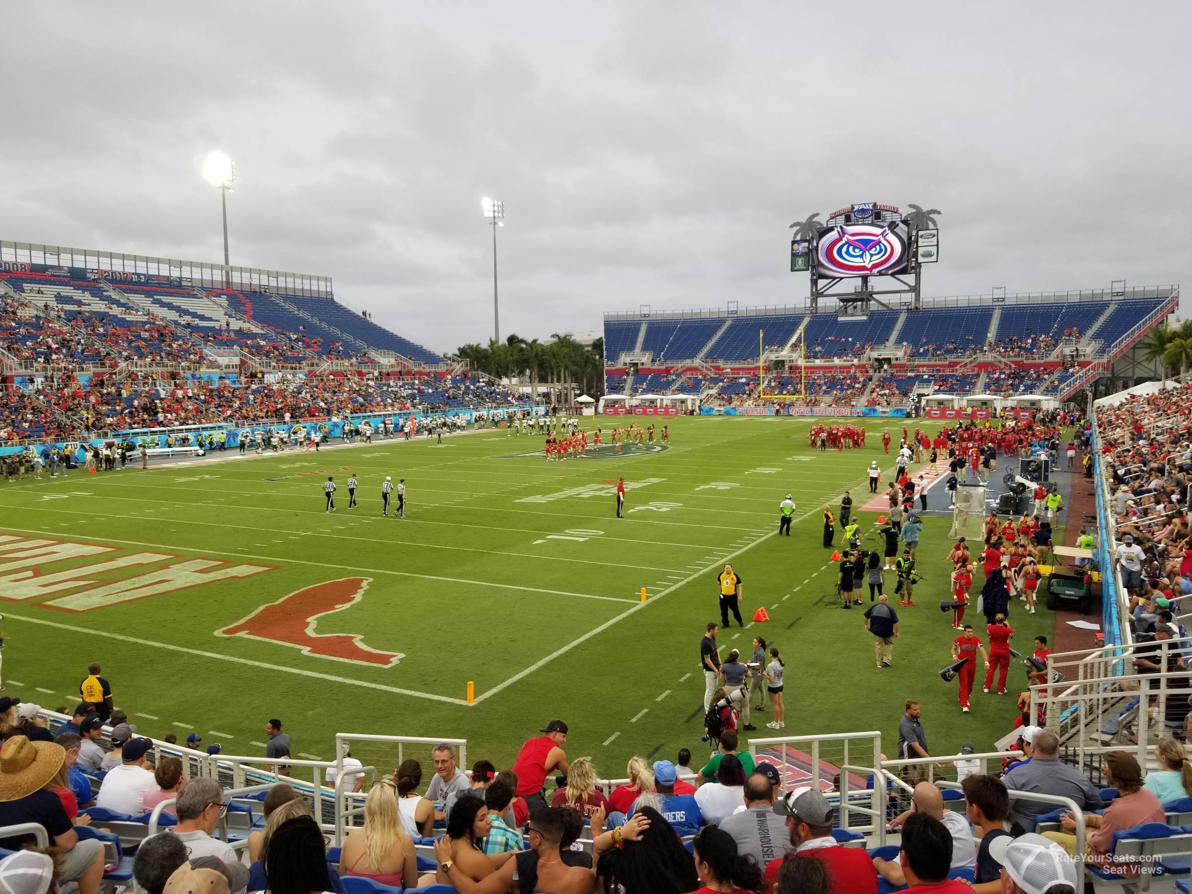 section 114, row pc seat view  - fau stadium