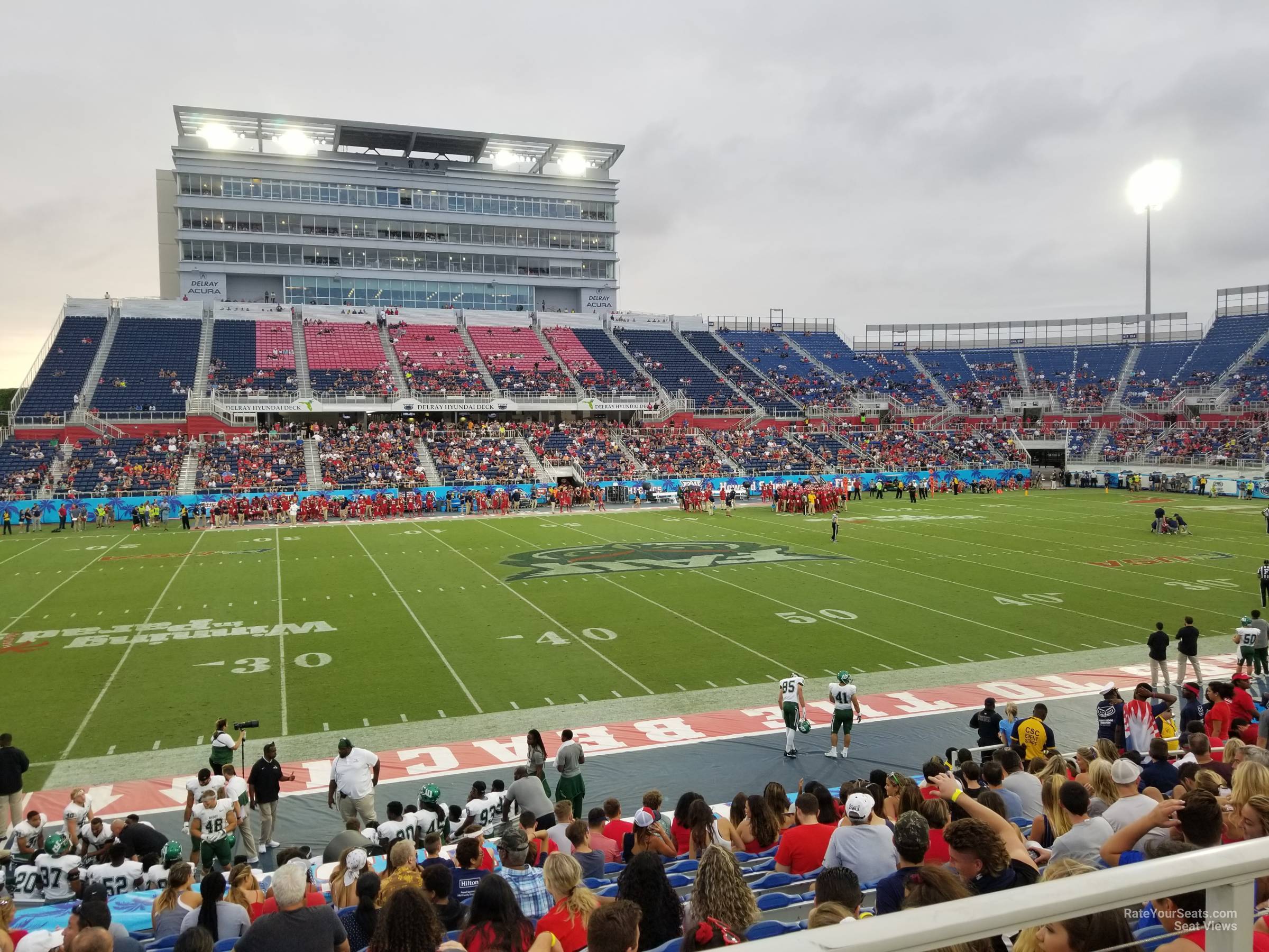 section 128, row pc seat view  - fau stadium