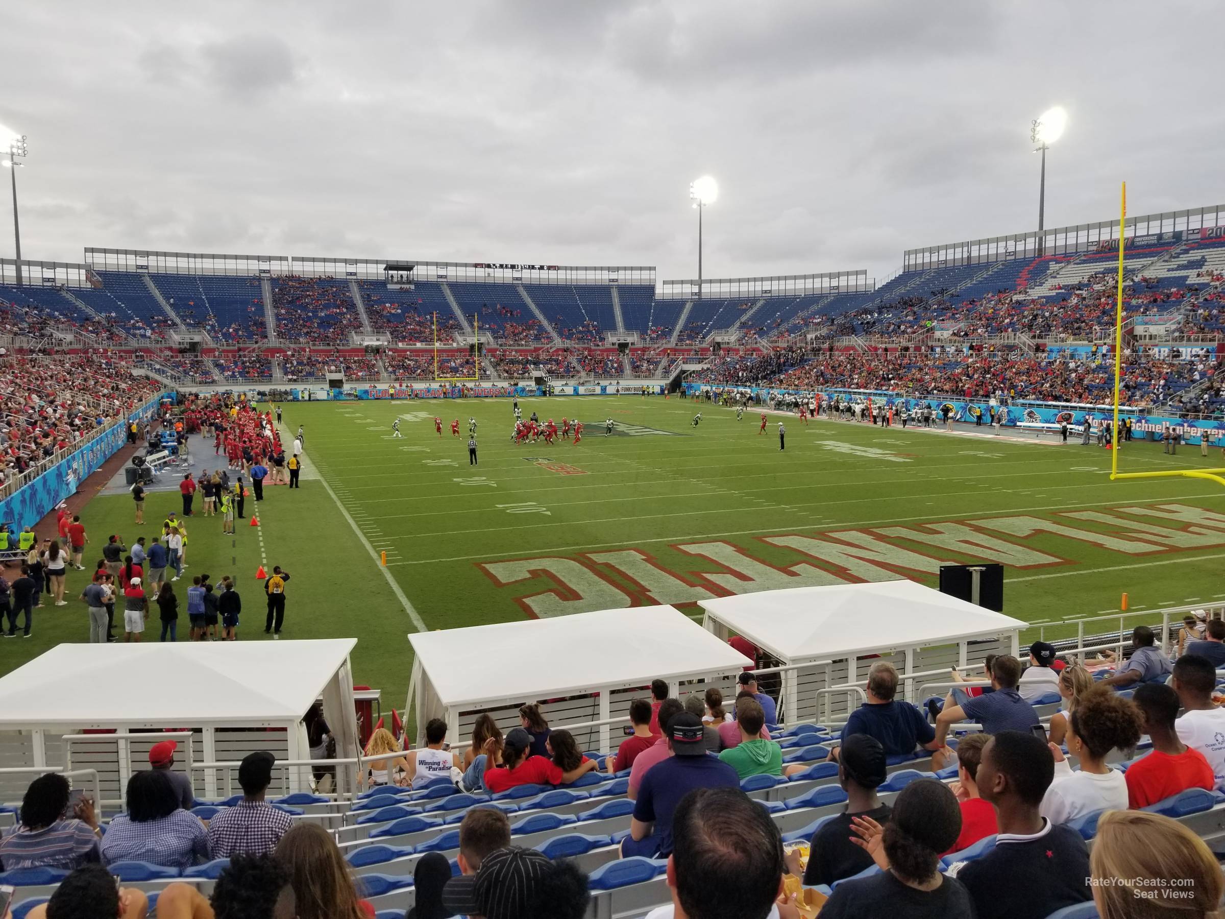 section 136, row ac seat view  - fau stadium