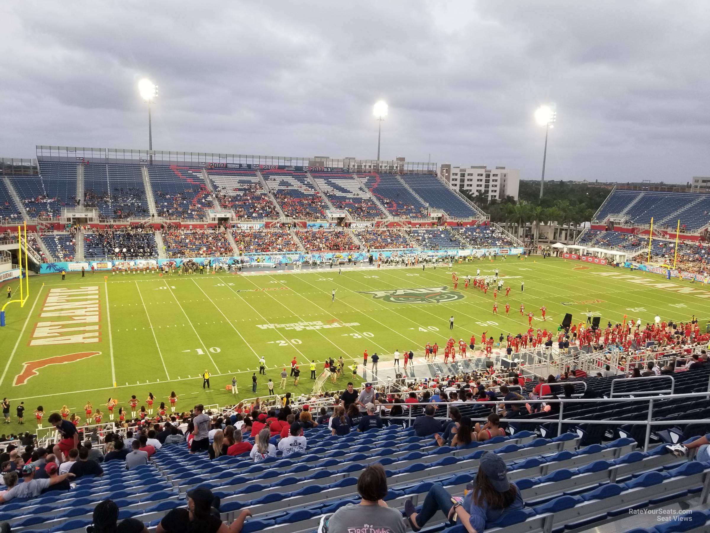 section 210, row dd seat view  - fau stadium