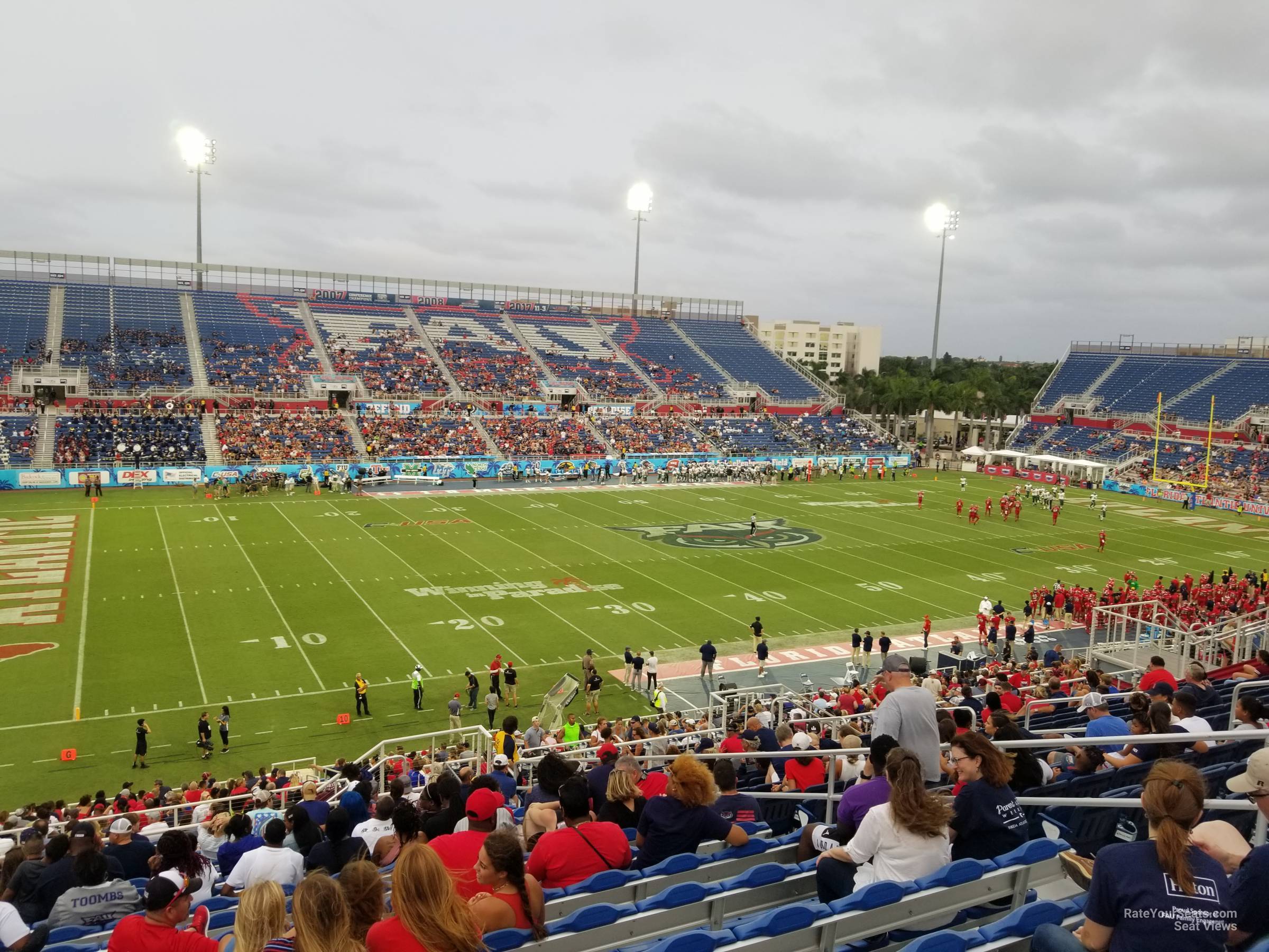 section 210, row t seat view  - fau stadium