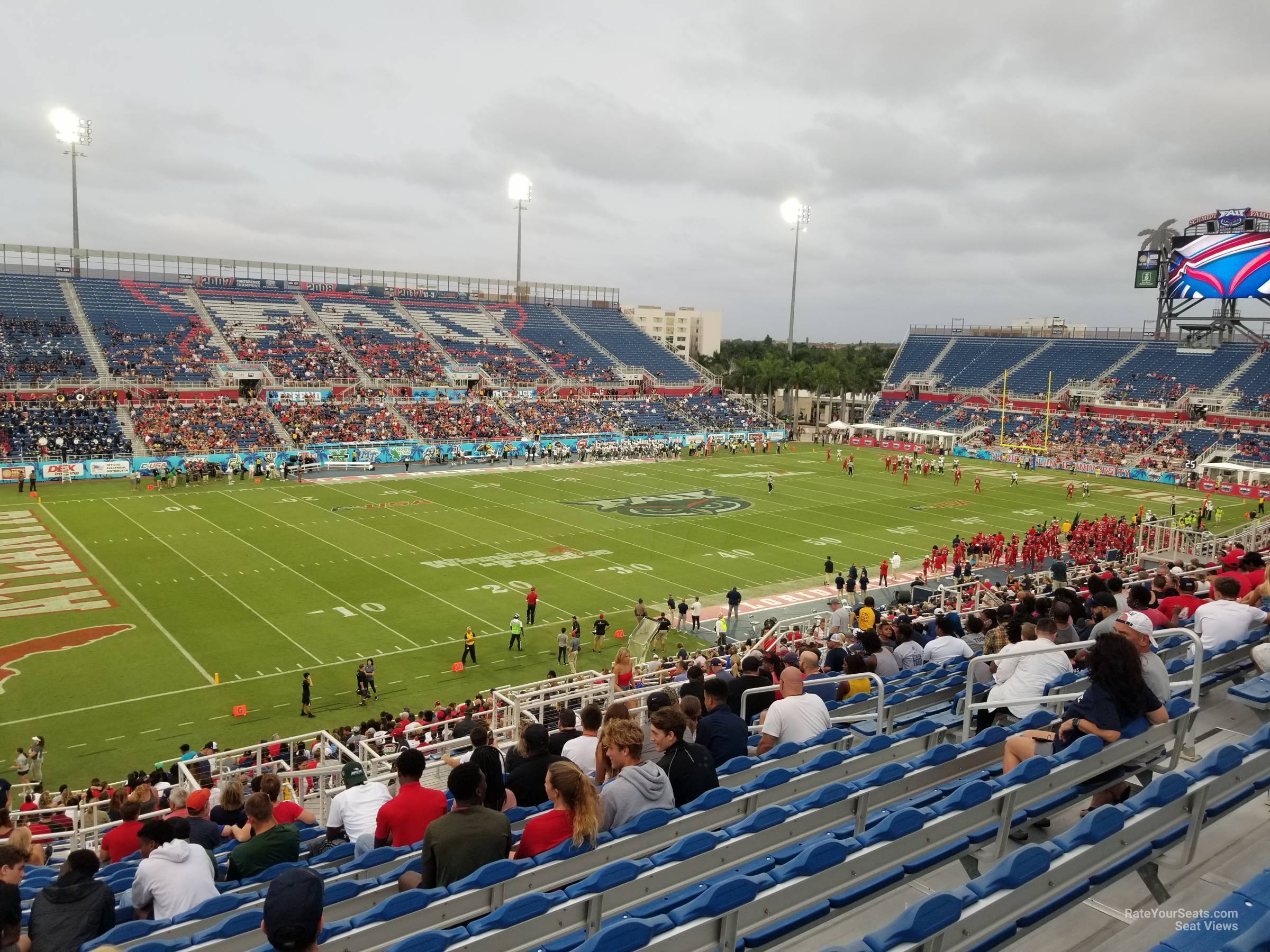 section 211, row t seat view  - fau stadium