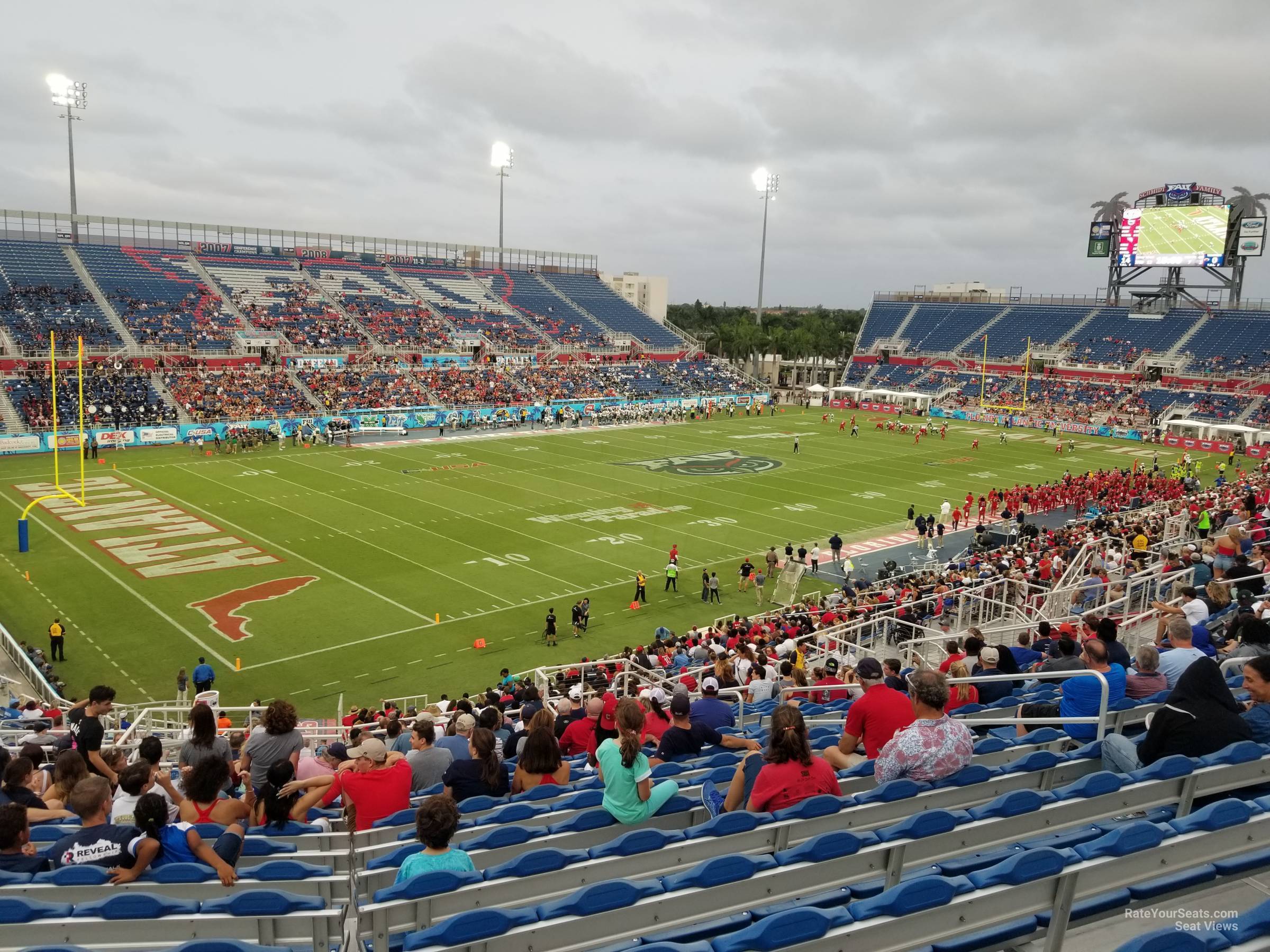 section 212, row t seat view  - fau stadium