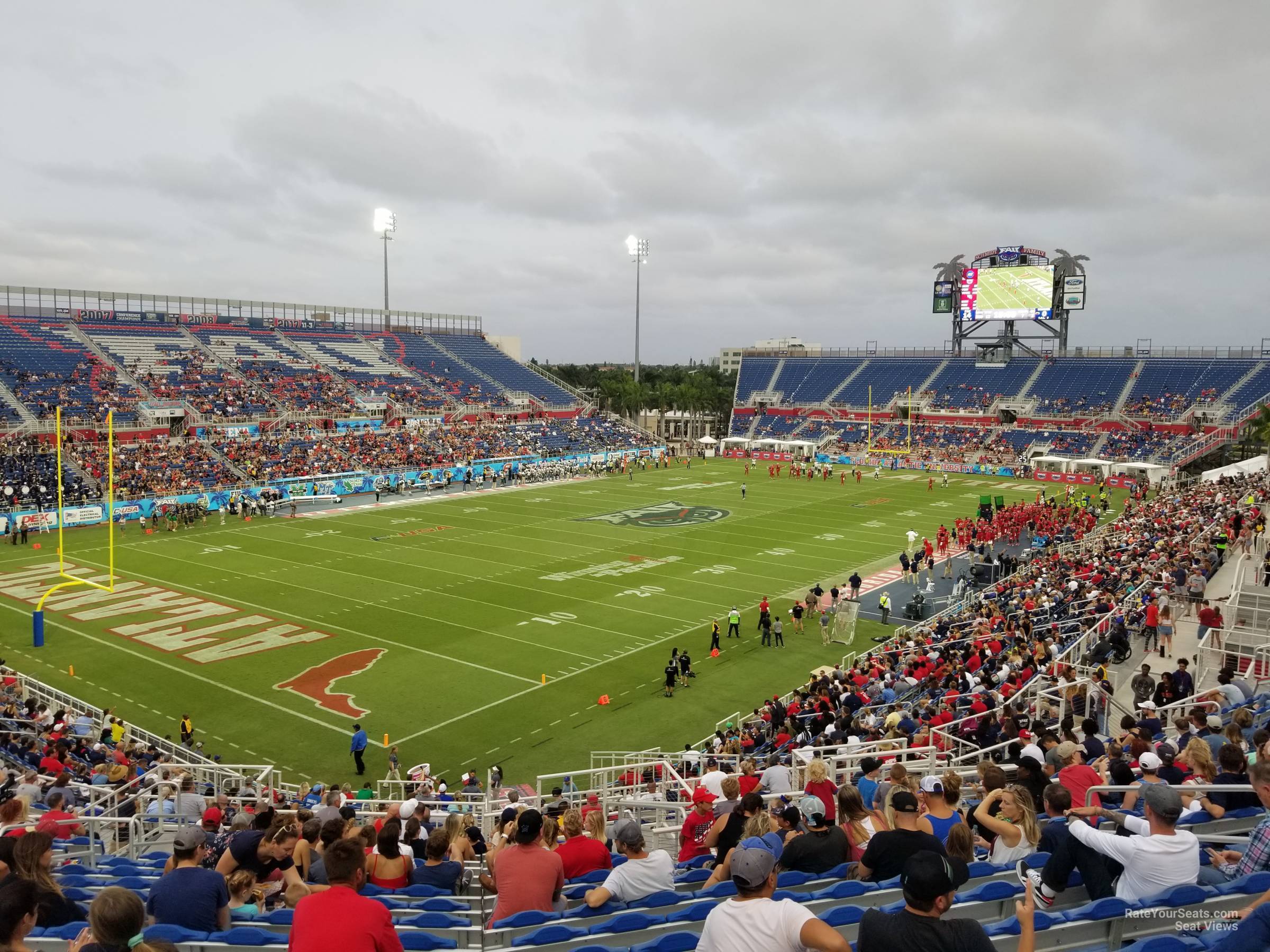 section 213, row t seat view  - fau stadium