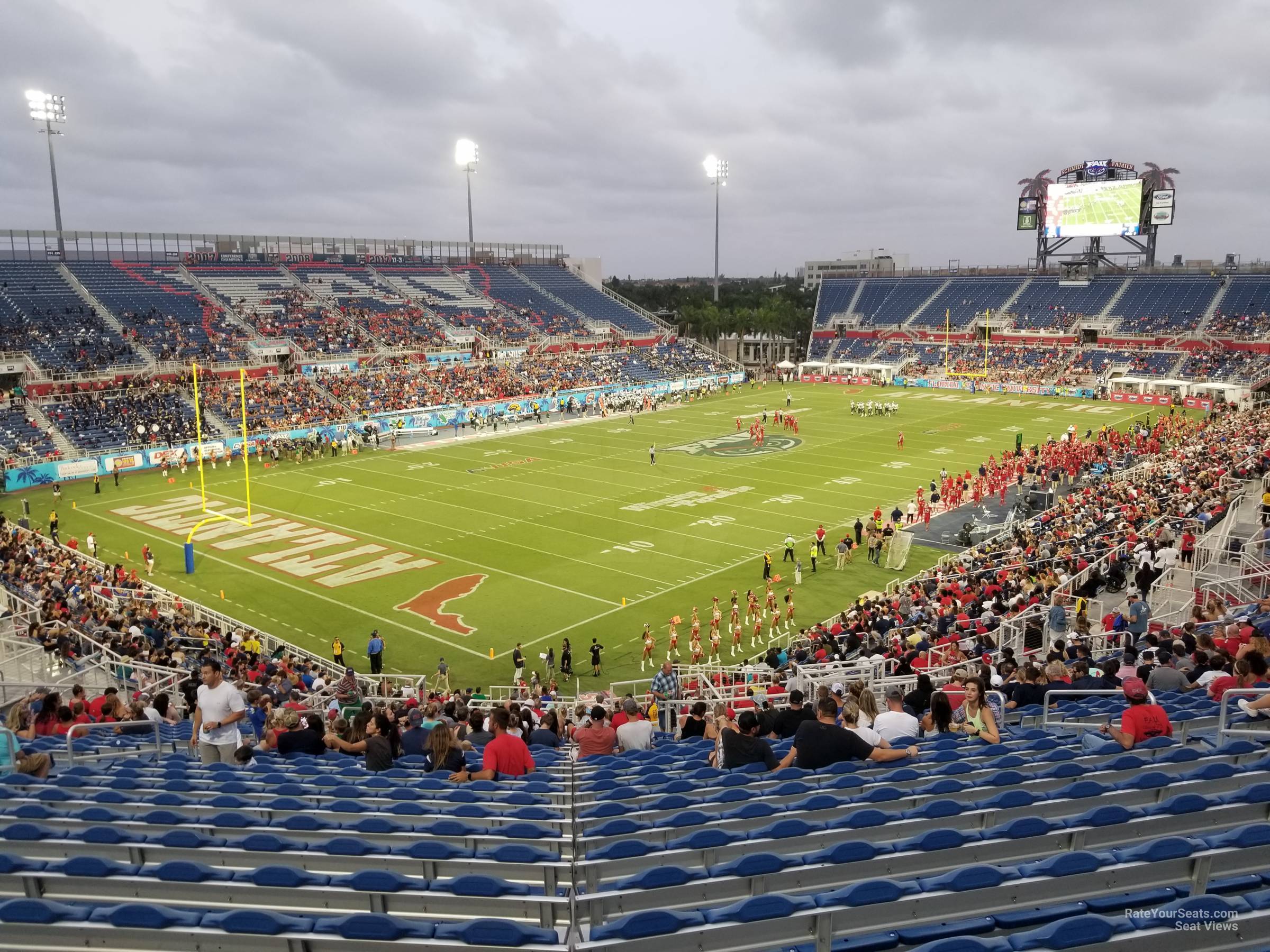 section 213, row z seat view  - fau stadium