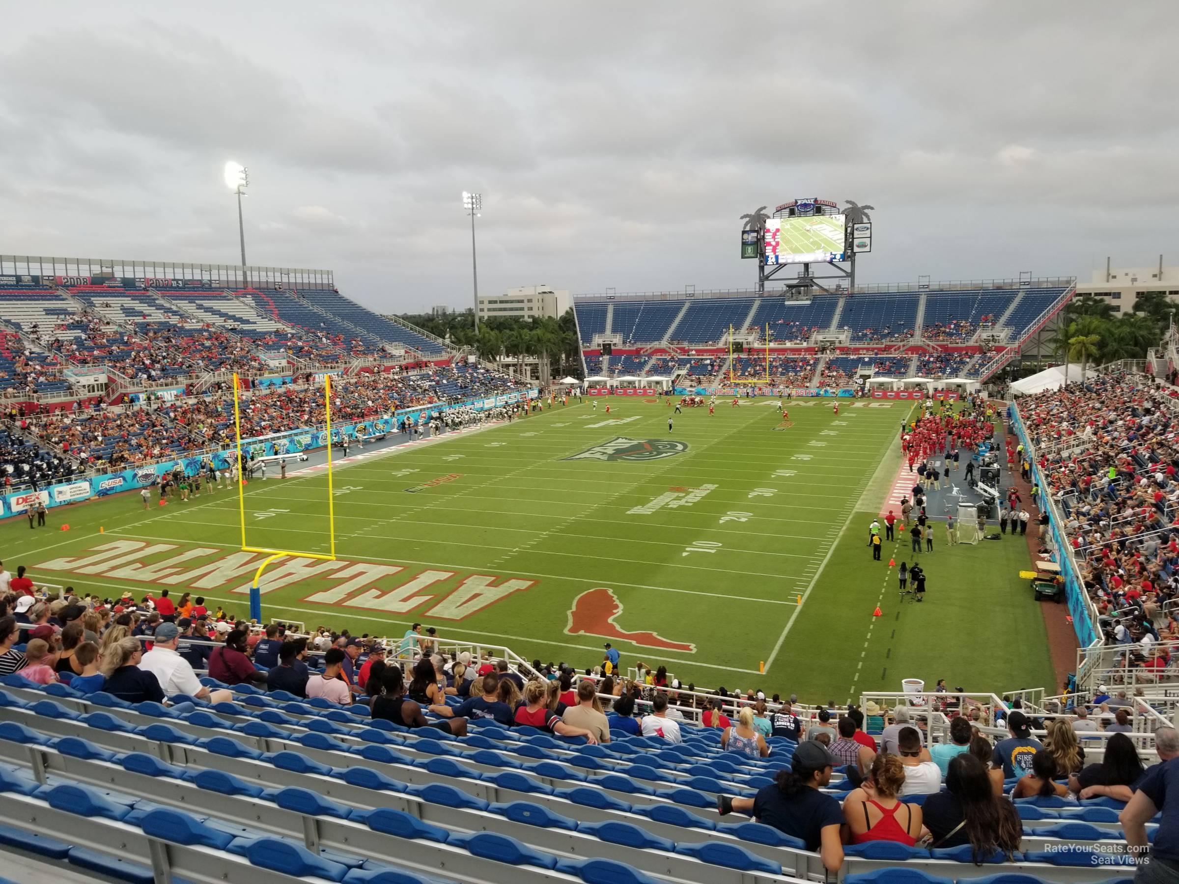 section 215, row t seat view  - fau stadium