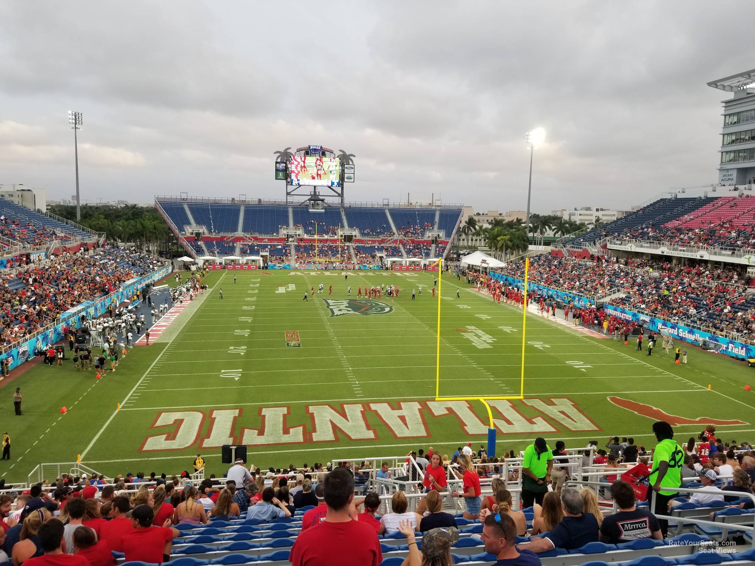 section 218, row t seat view  - fau stadium