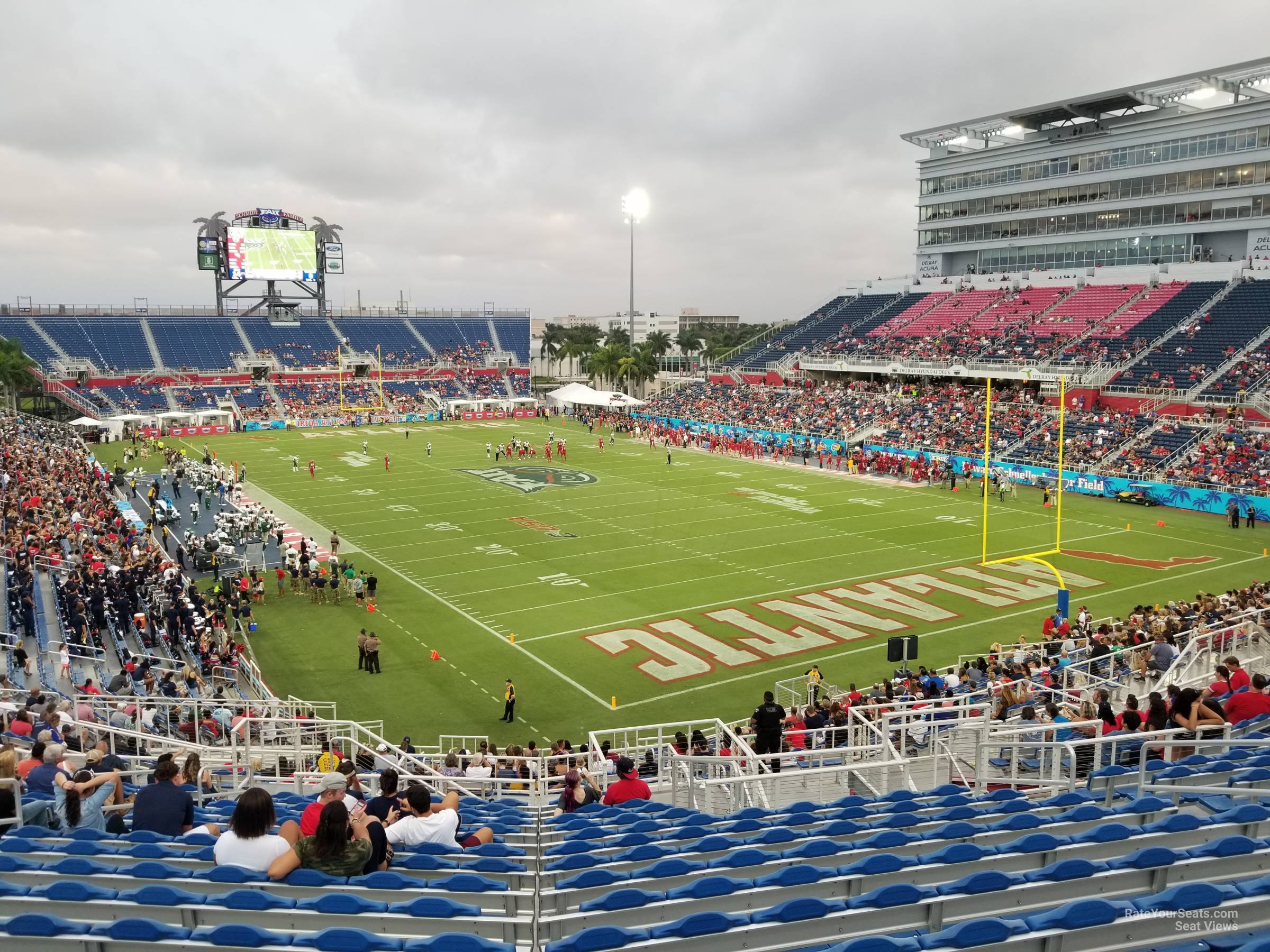 section 220, row t seat view  - fau stadium