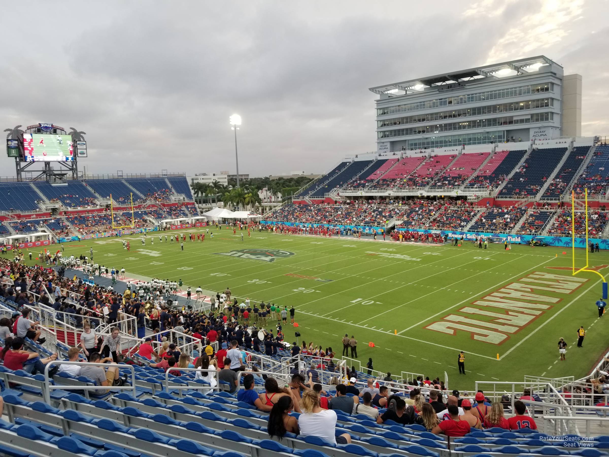section 222, row t seat view  - fau stadium