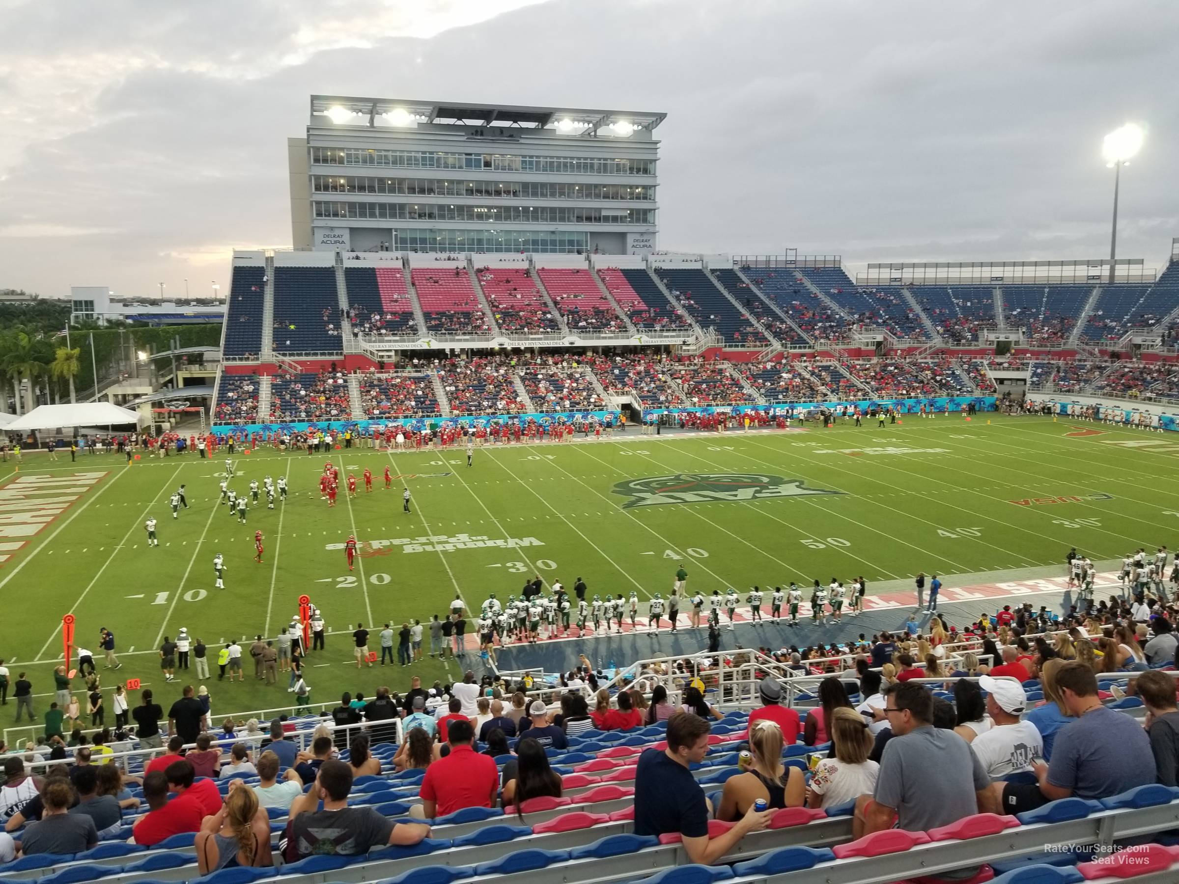 section 229, row t seat view  - fau stadium