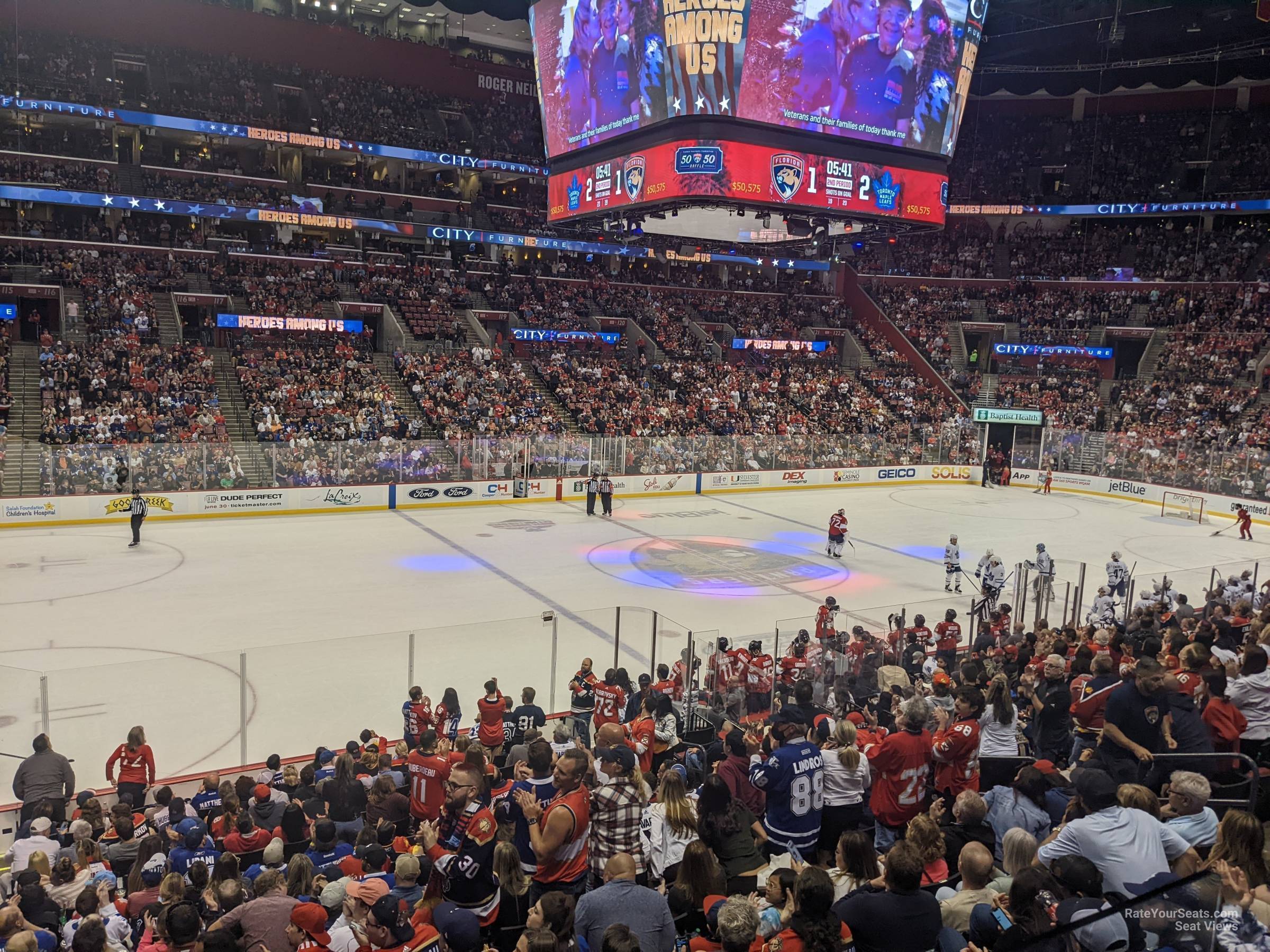 section 103, row 18 seat view  for hockey - fla live arena