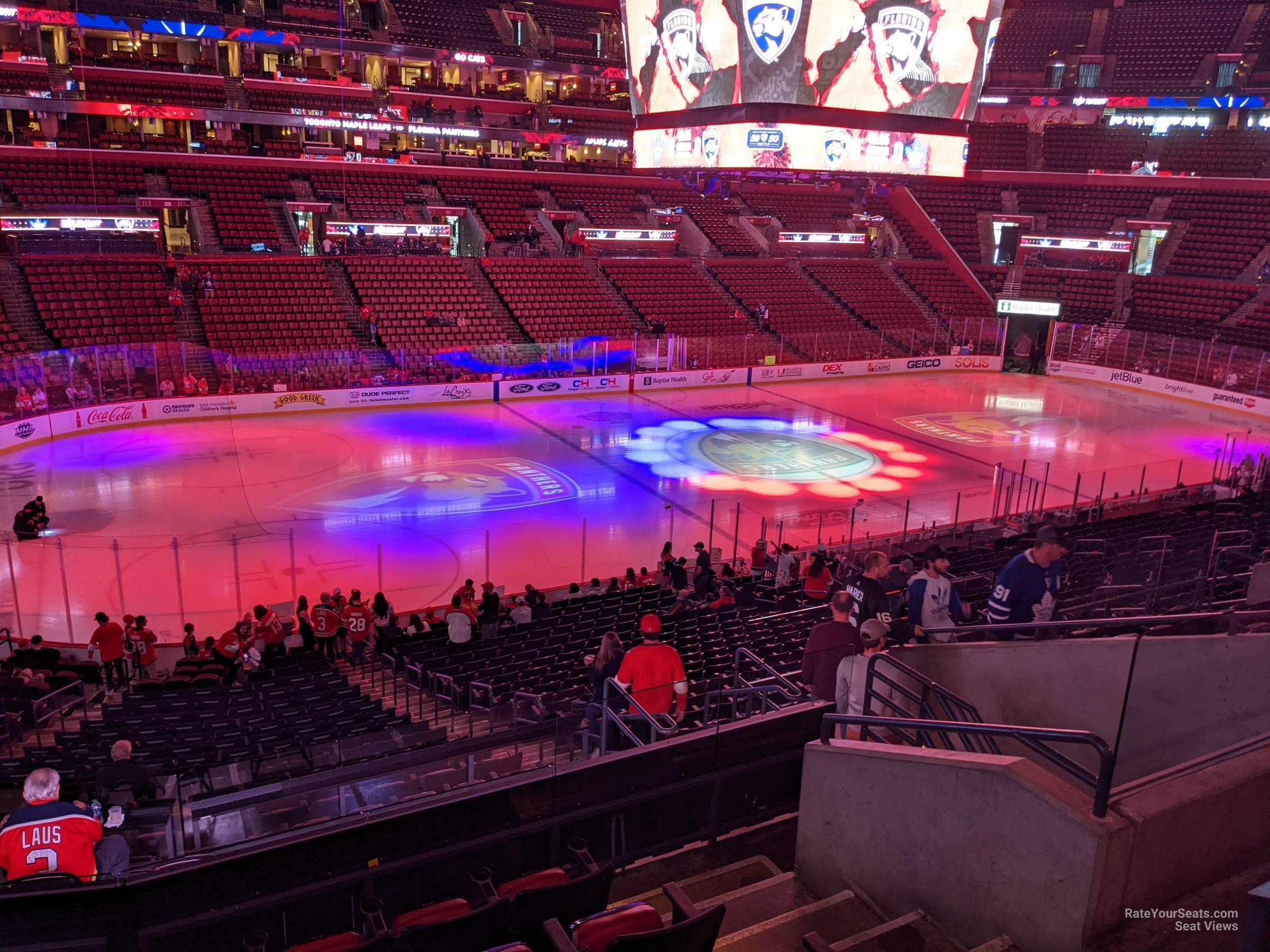 section 104, row 26 seat view  for hockey - amerant bank arena