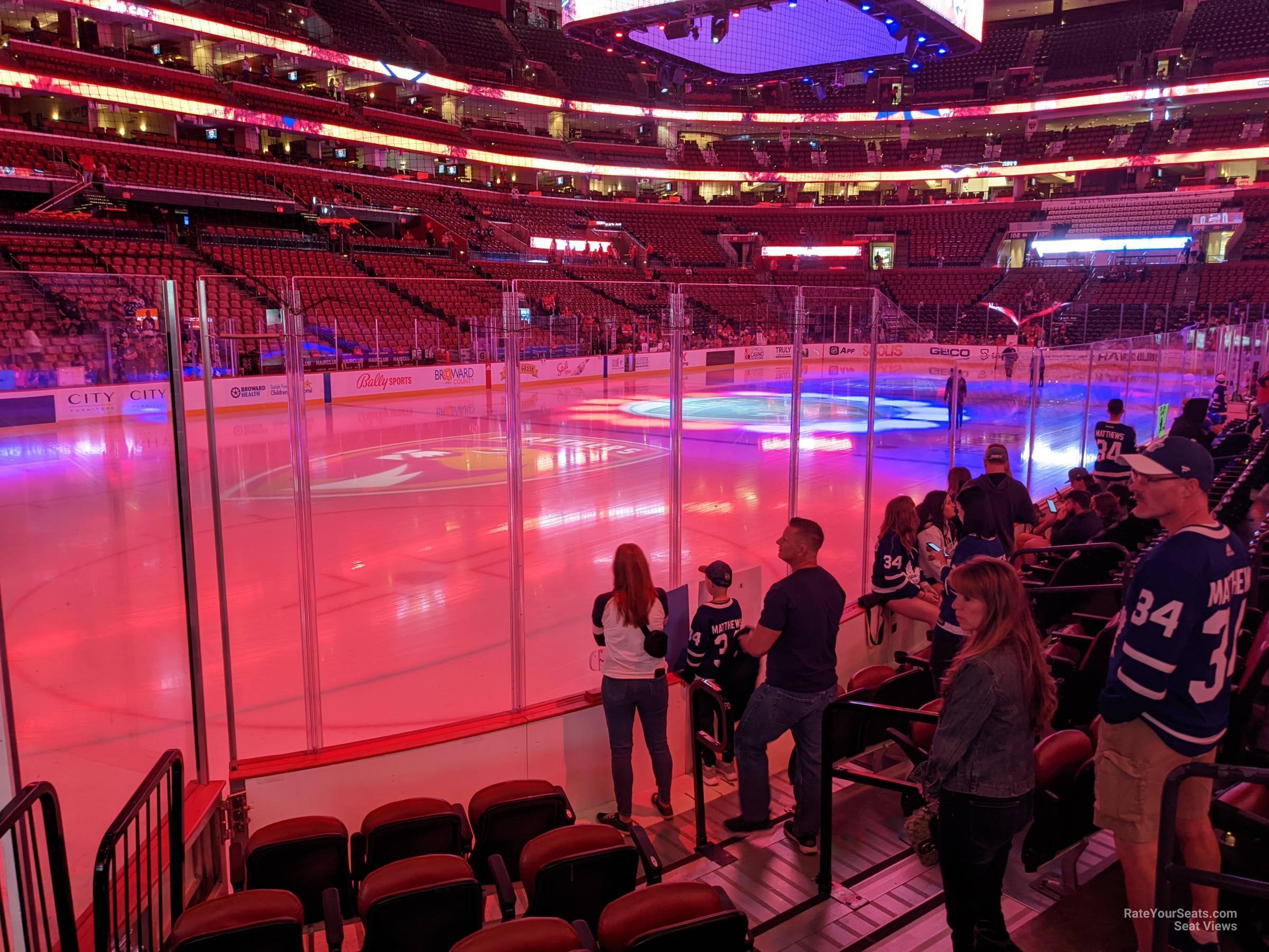 section 122, row 7 seat view  for hockey - amerant bank arena