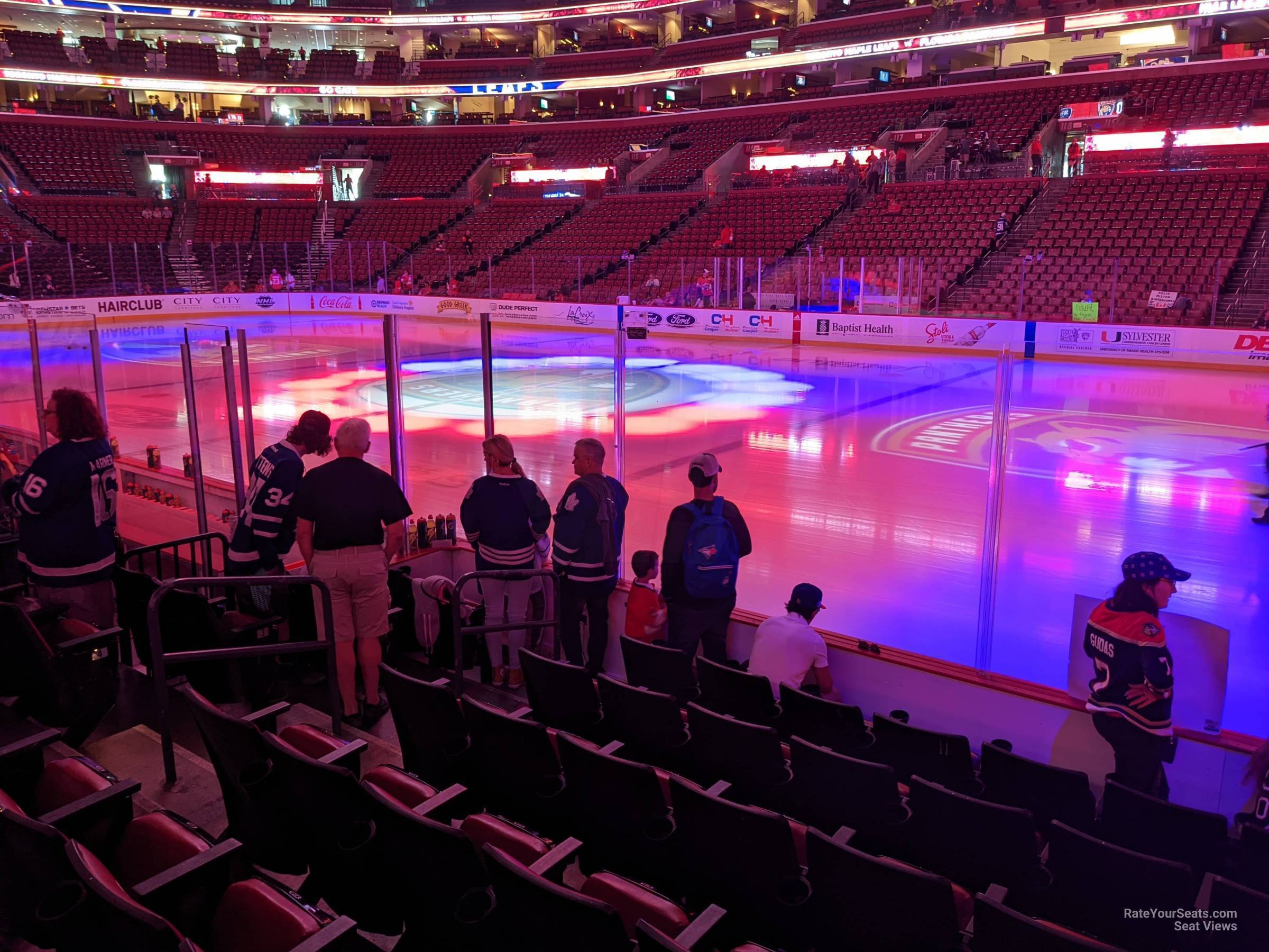 section 133, row 7 seat view  for hockey - amerant bank arena