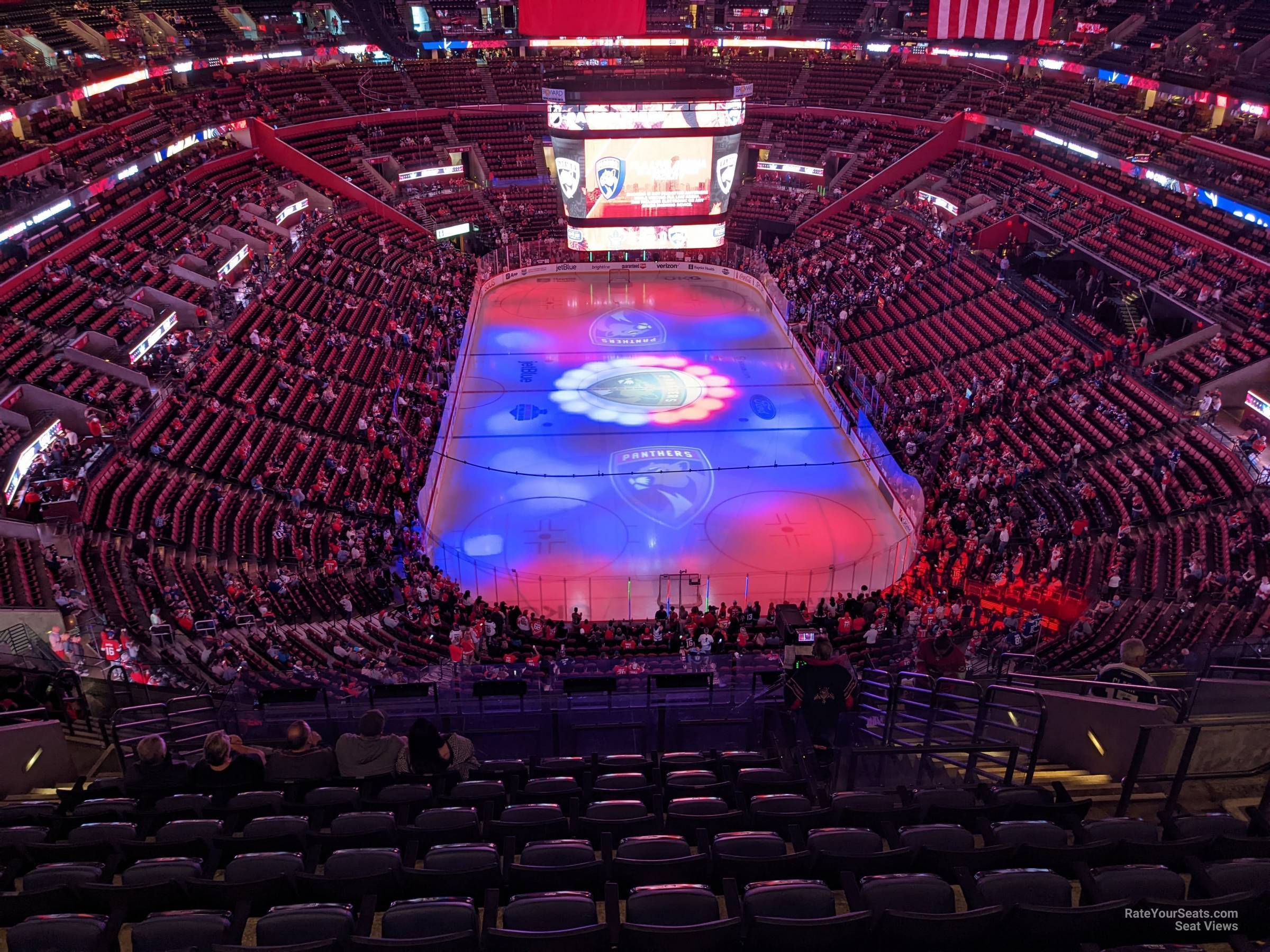 section 310, row 13 seat view  for hockey - amerant bank arena