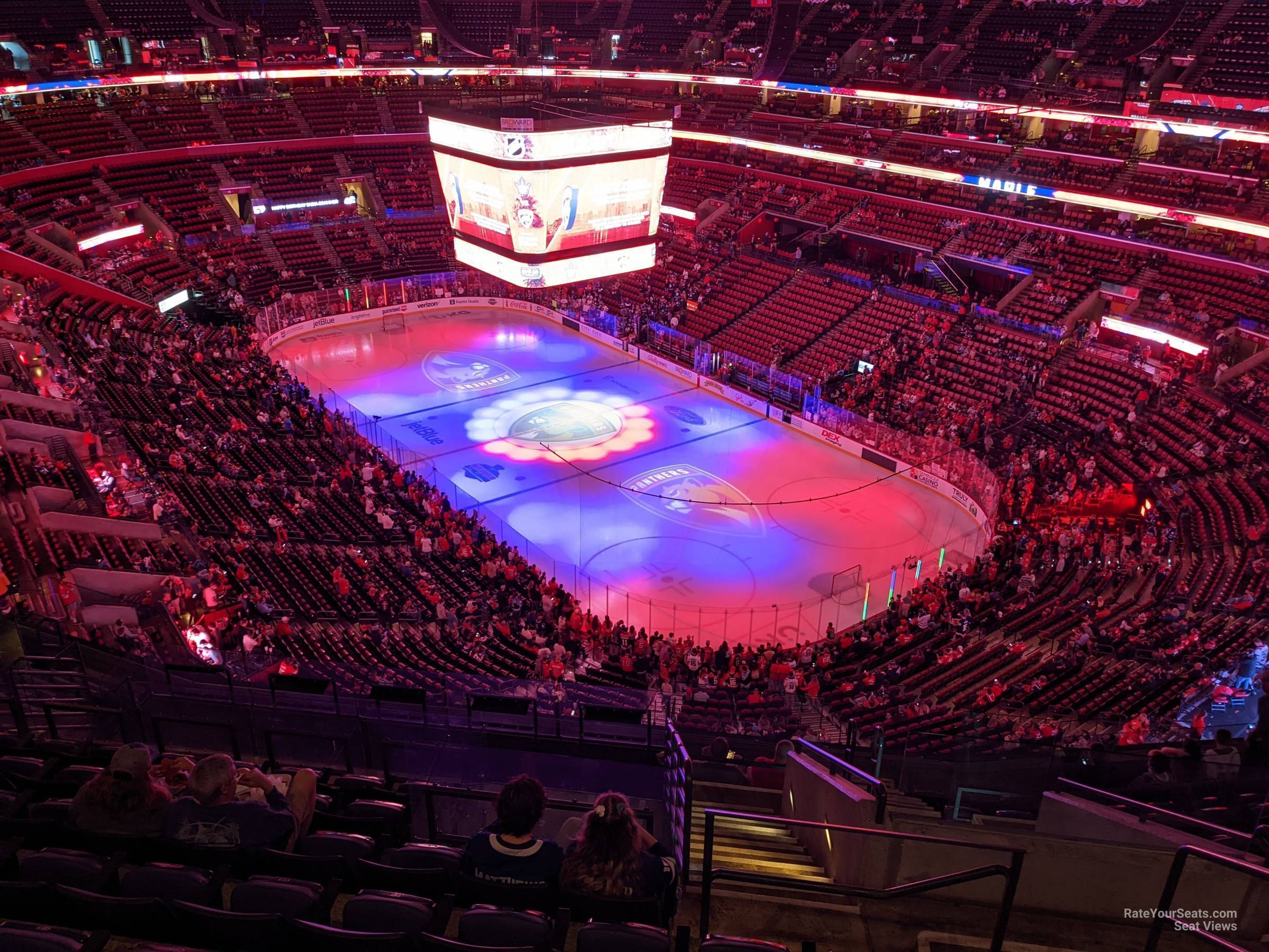 section 313, row 13 seat view  for hockey - amerant bank arena