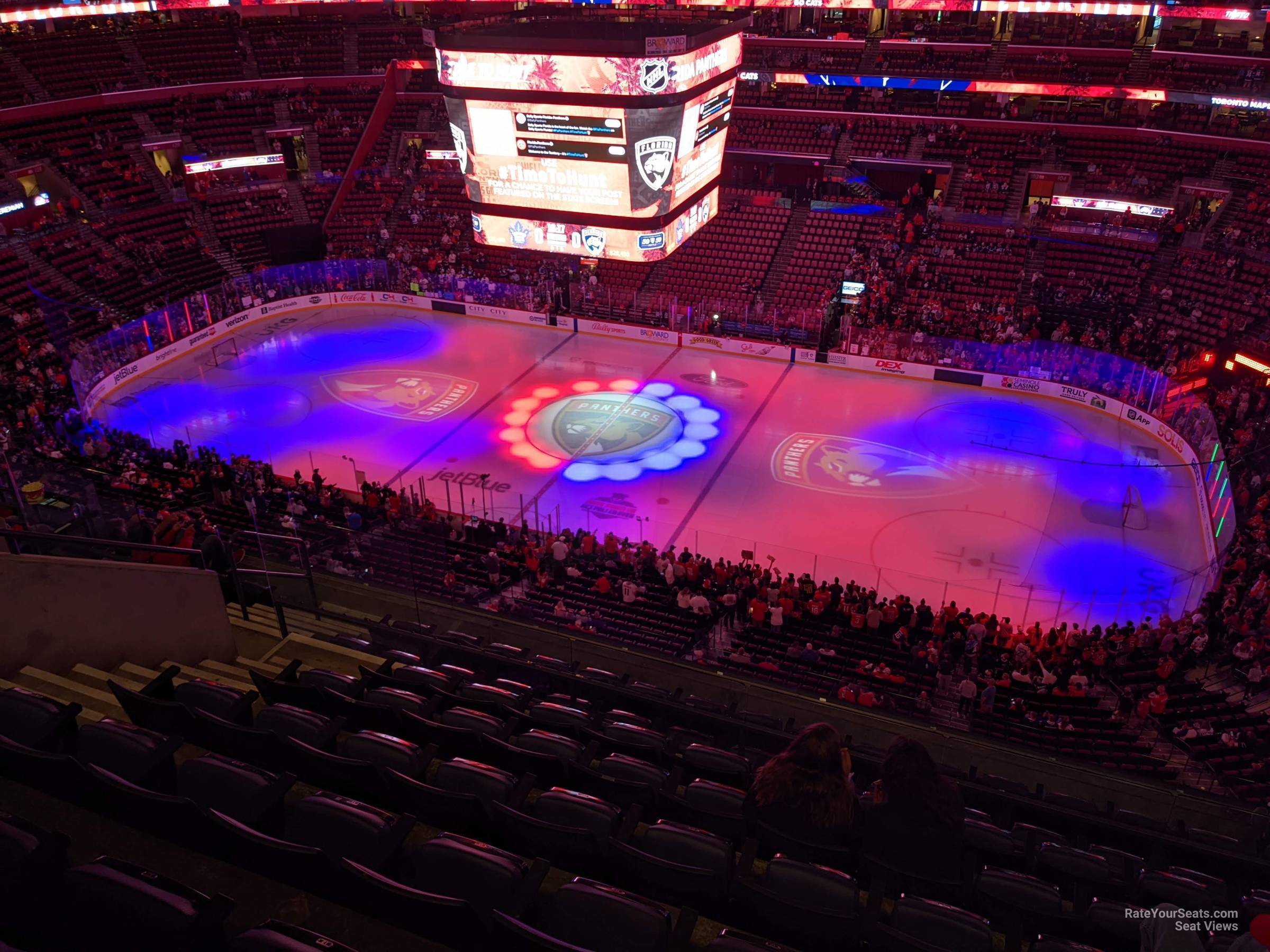section 316, row 9 seat view  for hockey - amerant bank arena