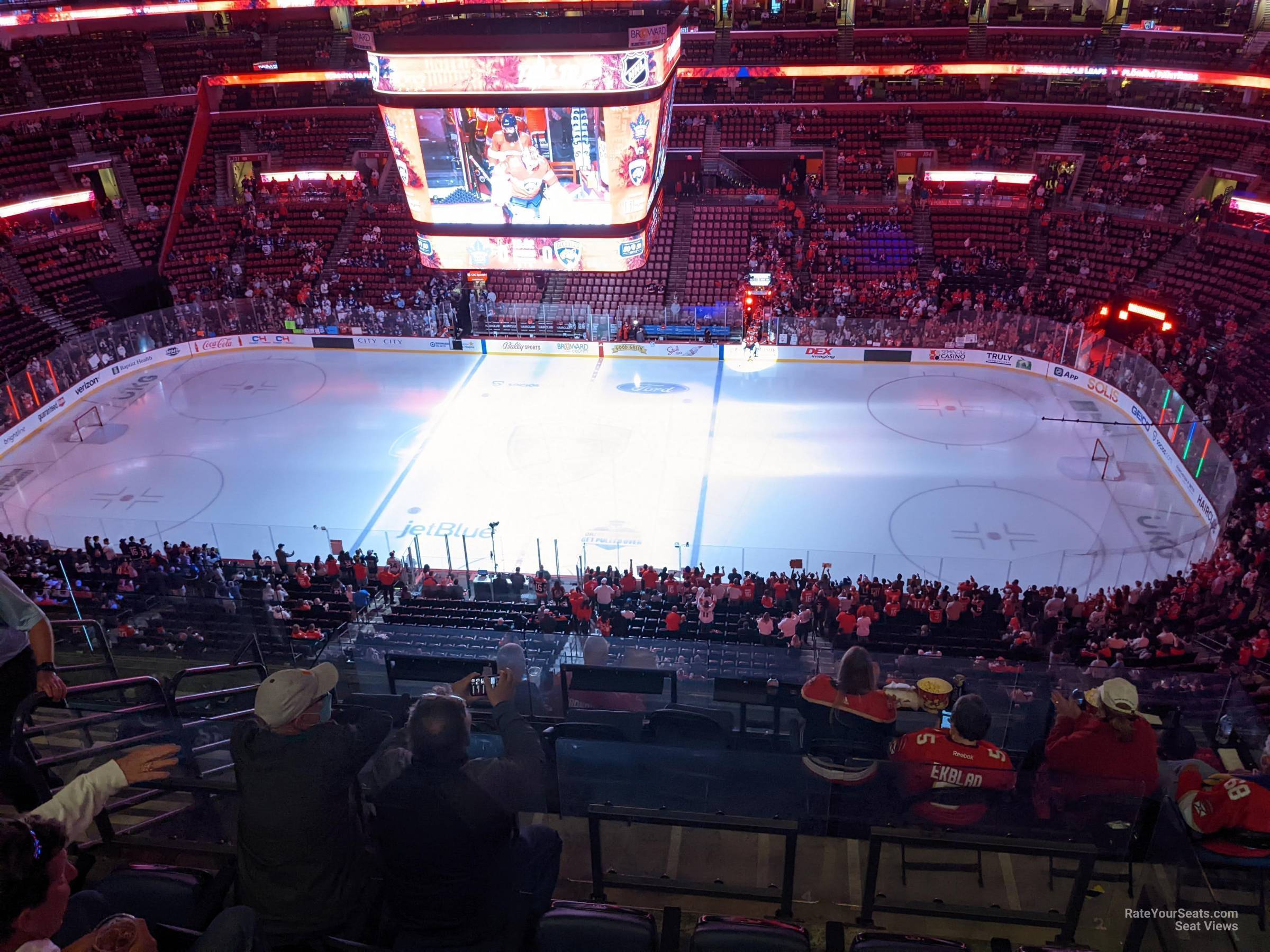 section 317, row 9 seat view  for hockey - amerant bank arena